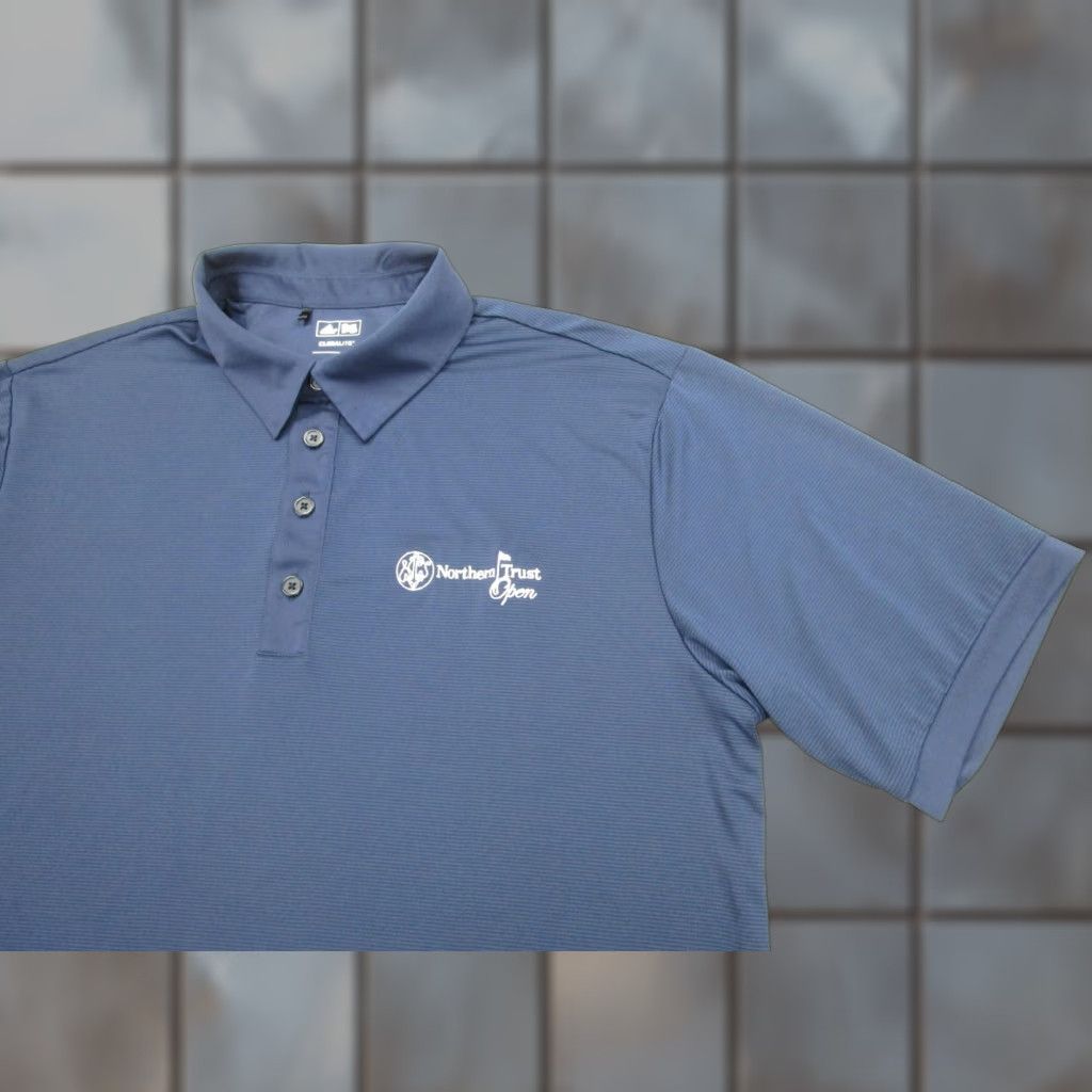 Adidas VINTAGE? (No) — start with: Adidas Golf Polo Shirt Mens Large Navy Climalite Northern Trust Open Golf Size US L / EU 52-54 / 3 - 1 Thumbnail