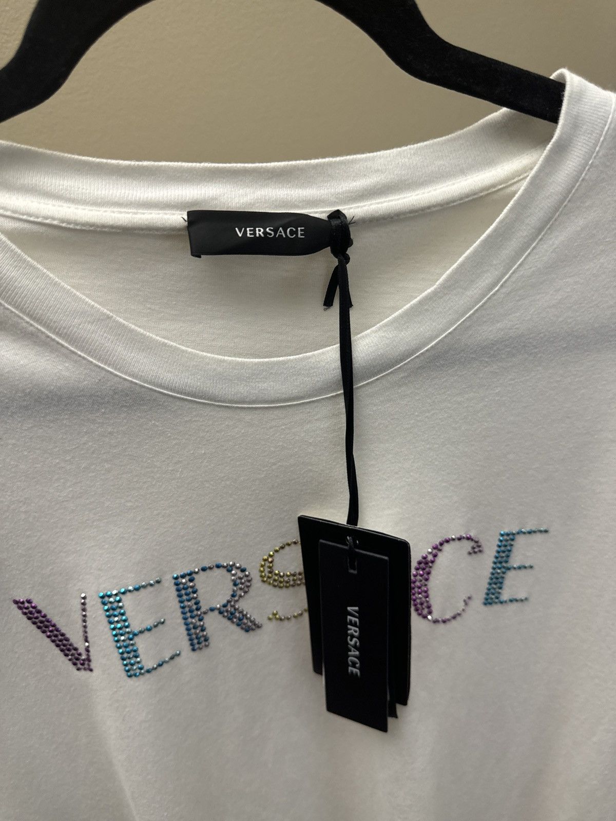 Versace Versace multicolor crystal embellished T Shirt Size US XL / EU 56 / 4 - 2 Thumbnail