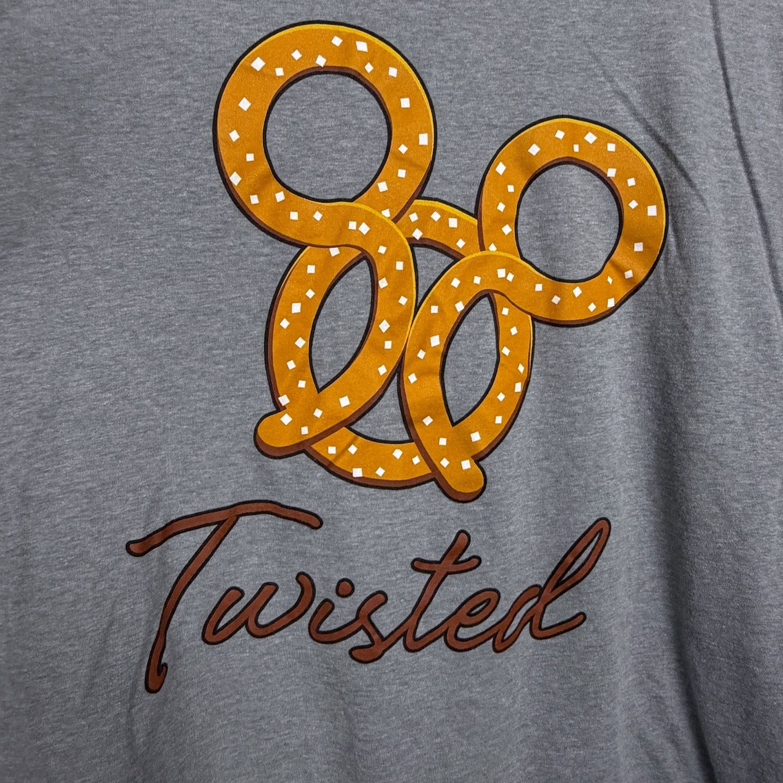 Disney Disney Parks Men's L Mickey Mouse Pretzel Twisted Gray T Size US L / EU 52-54 / 3 - 3 Thumbnail