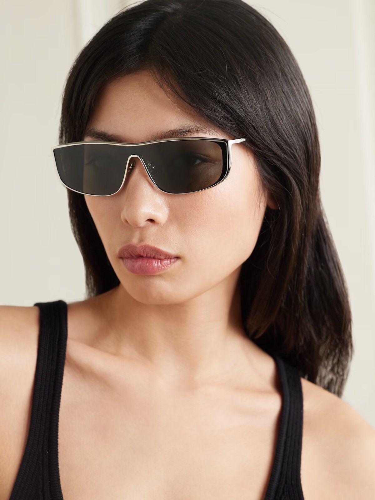 NEW SAINT LAURENT SL605 LUNA 001 SILVER SUNGLASSES SL605