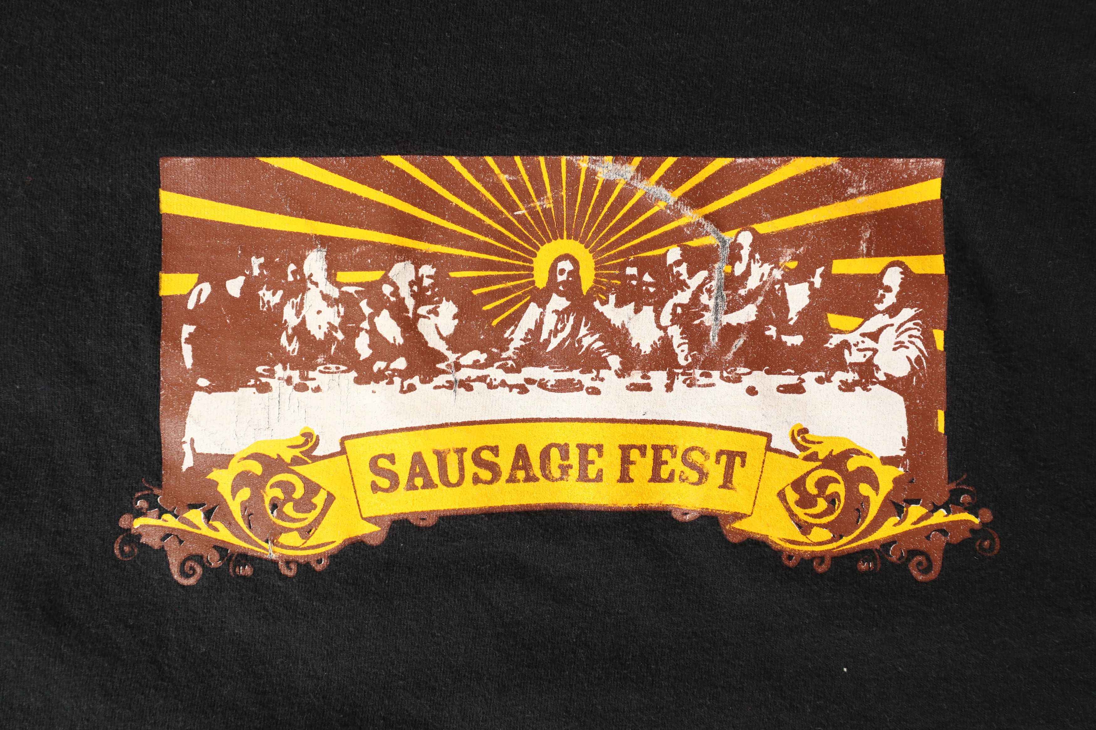 Hanes × Vintage Hanes Beefy-T Last Supper Sausage Fest Tee (L) Size US L / EU 52-54 / 3 - 4 Thumbnail