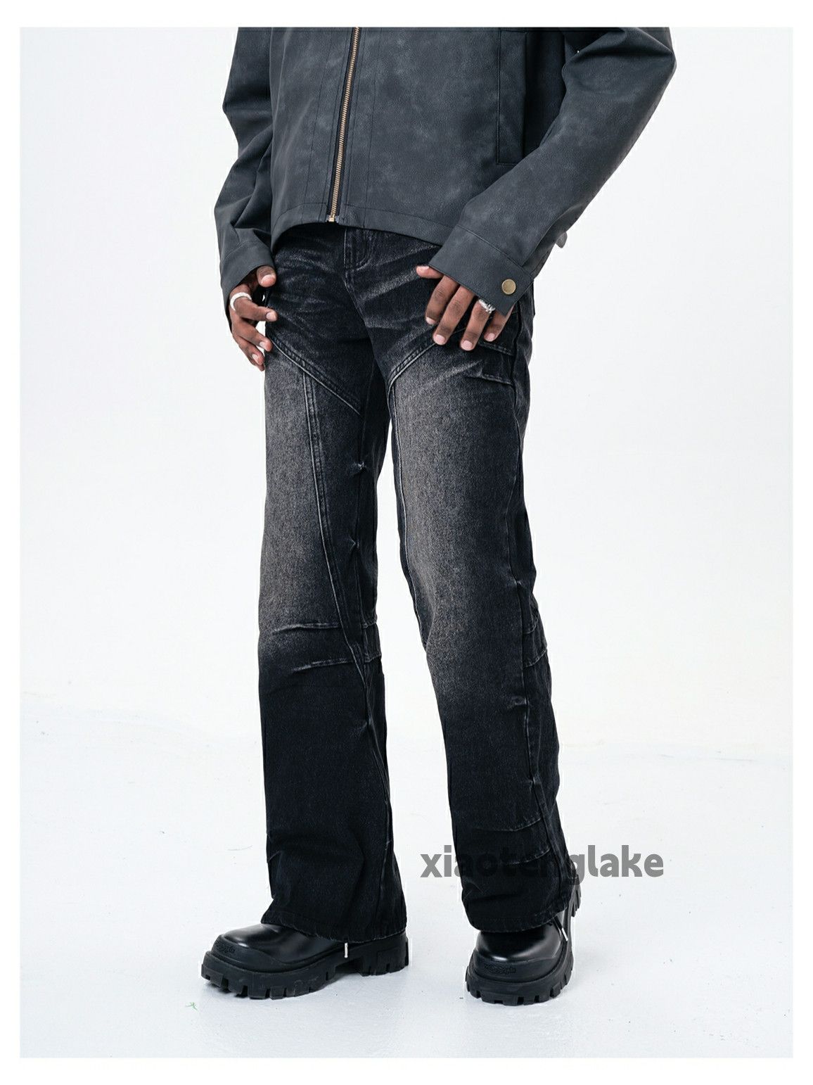 Jean × Vintage washed faded cleanfit yuppie bootcut grunge jeans Size US 30 / EU 46 - 2 Thumbnail