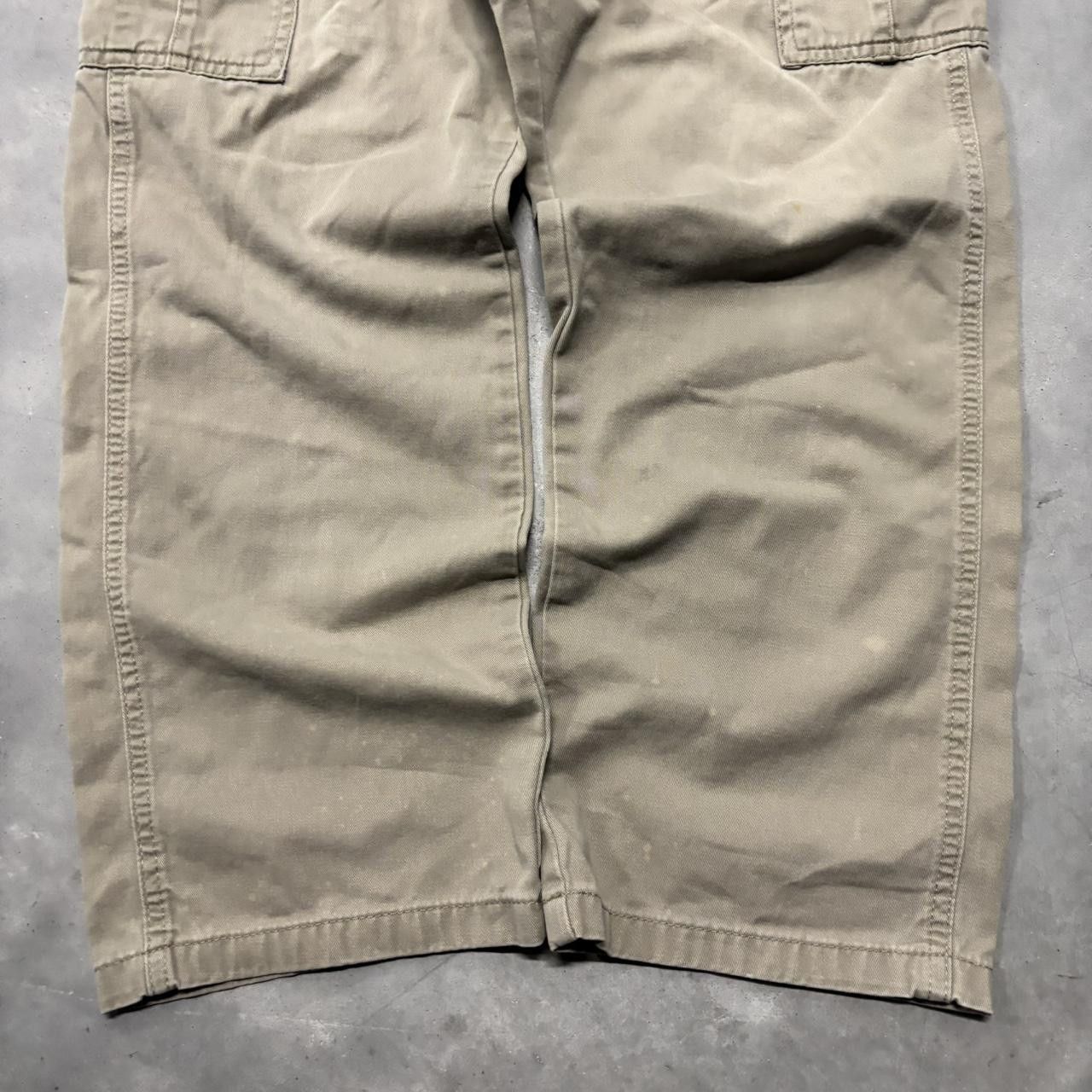 Japanese Brand × Vintage Crazy Vintage Y2K/2000s Khaki Tan Streetwear Cargo Pants! Size US 30 / EU 46 - 6 Thumbnail