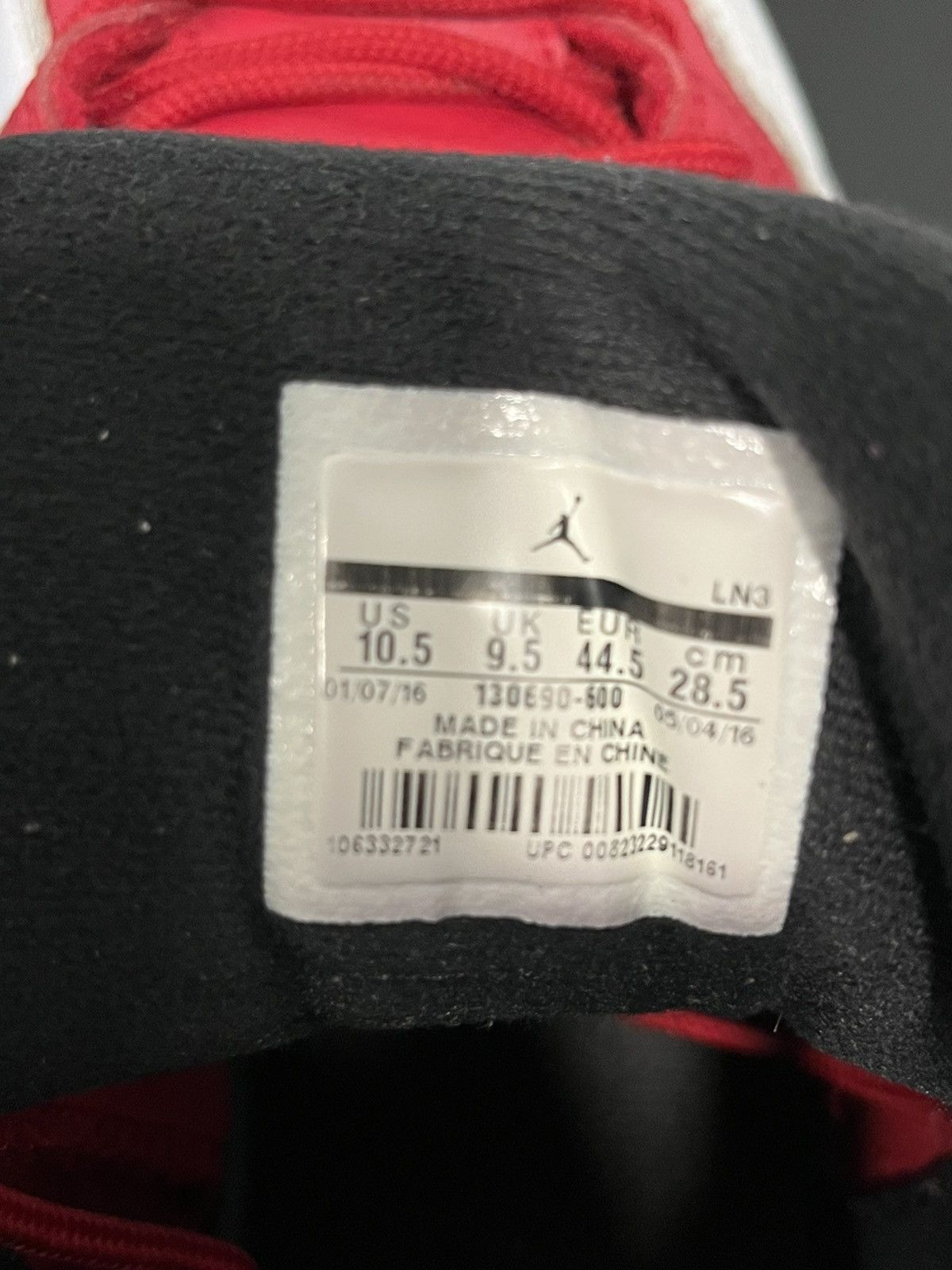 Jordan Brand Air Jordan 12 gym red 2016 Size US 10.5 / EU 43-44 - 7 Thumbnail