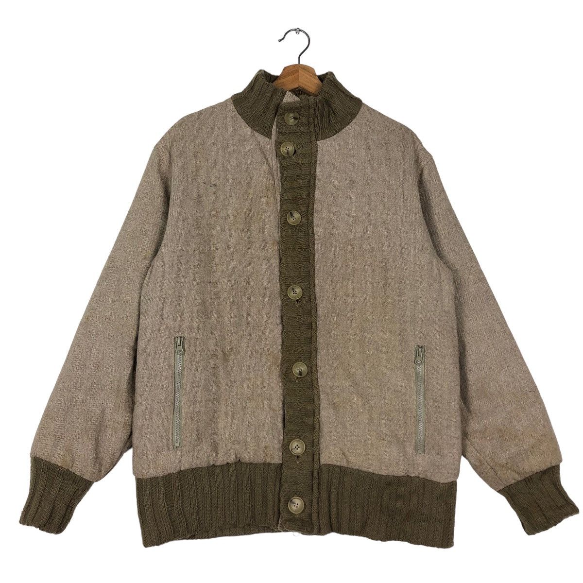 Japanese Brand 🔥Vintage Wool Bomber Jacket Woolrich USA Size US M / EU 48-50 / 2 - 1 Thumbnail