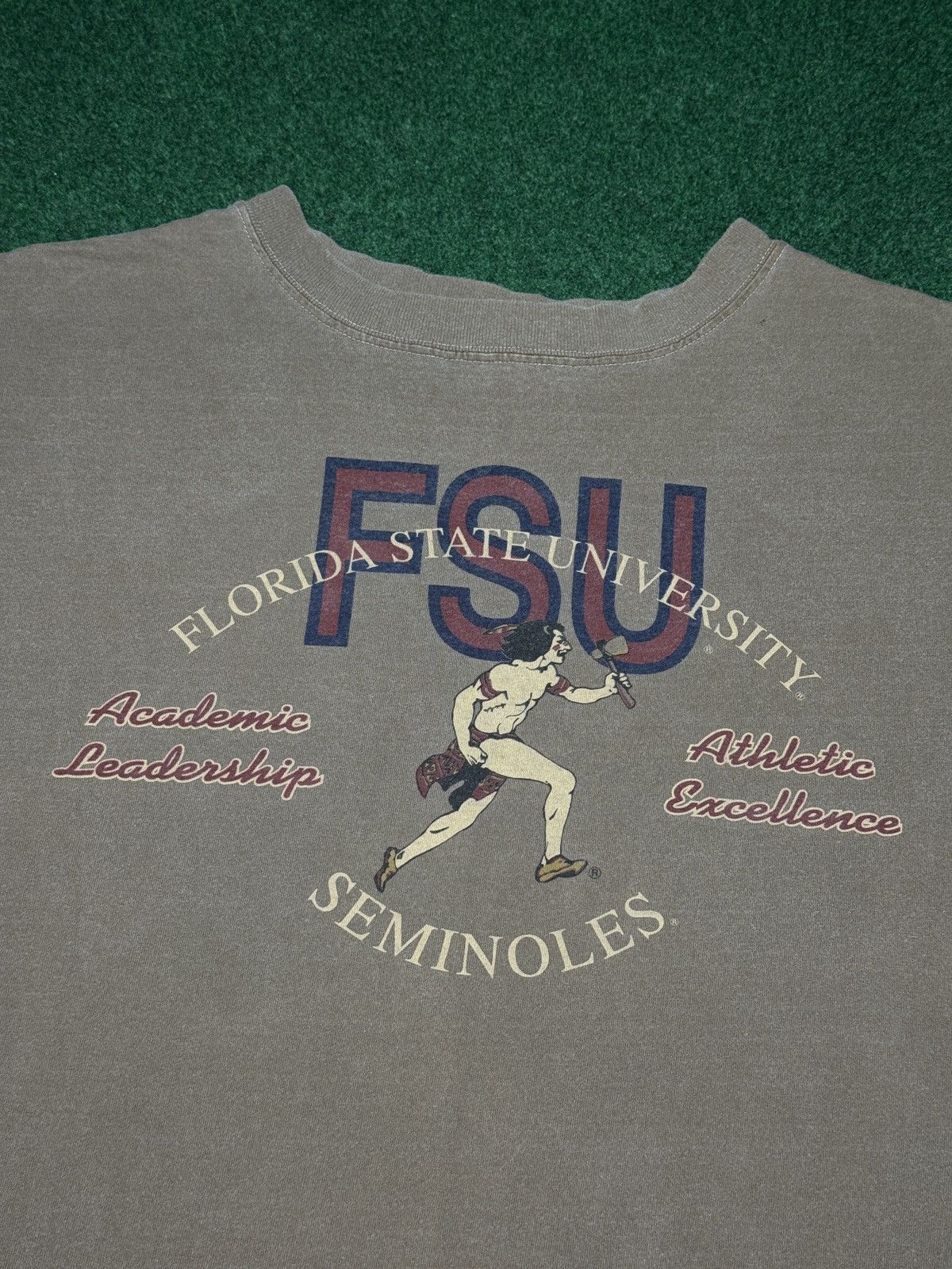 Vintage 90s Florida State Seminoles Retro Collegiate Baggy T Shirt Size US L / EU 52-54 / 3 - 2 Thumbnail