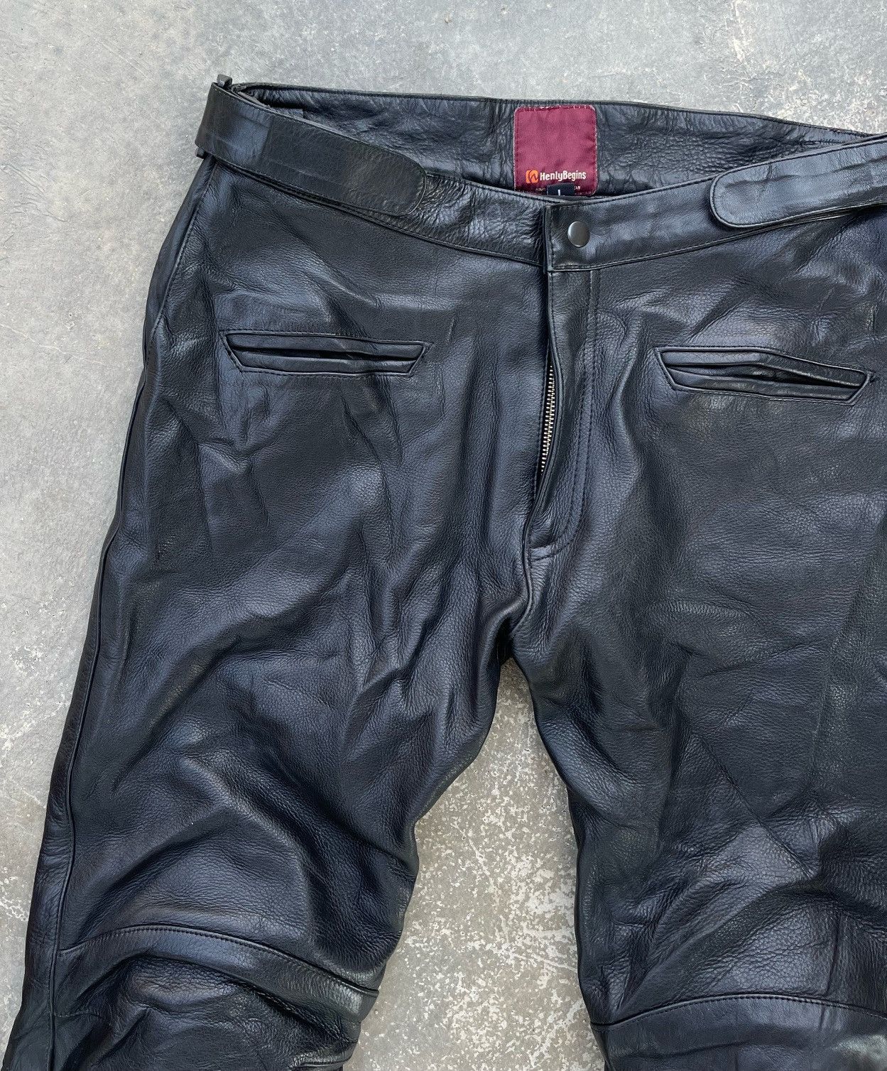 14th Addiction 🔥Vtg Henly Begins by Daytona Genuine Leather Bootcut Pants Size US 31 - 6 Thumbnail