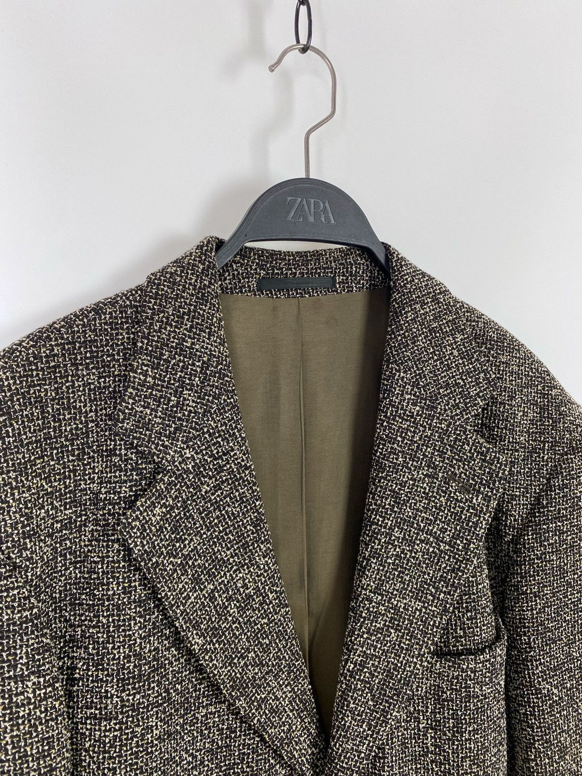Hugo Boss Y2K Vintage Hugo Boss Wool Woven Textured Blazer Jacket Size US M / EU 48-50 / 2 - 5 Thumbnail
