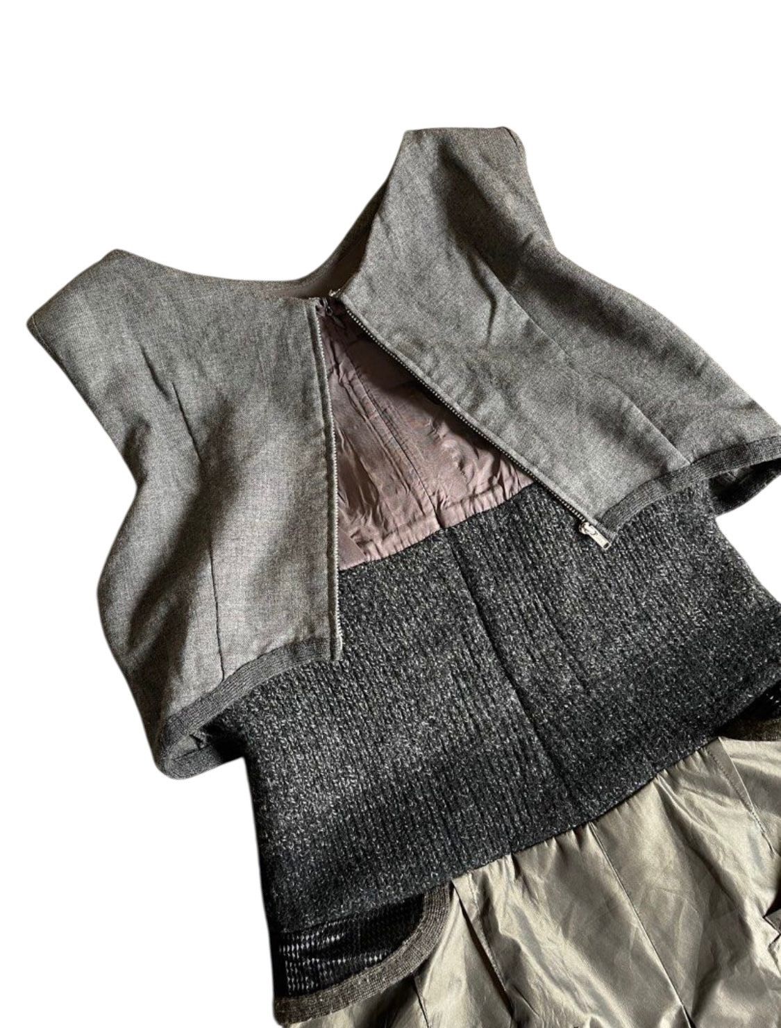 Undercover AW07 “Knit and hightech” hybrid mini dress runway Size XS / US 0-2 / IT 36-38 - 5 Thumbnail