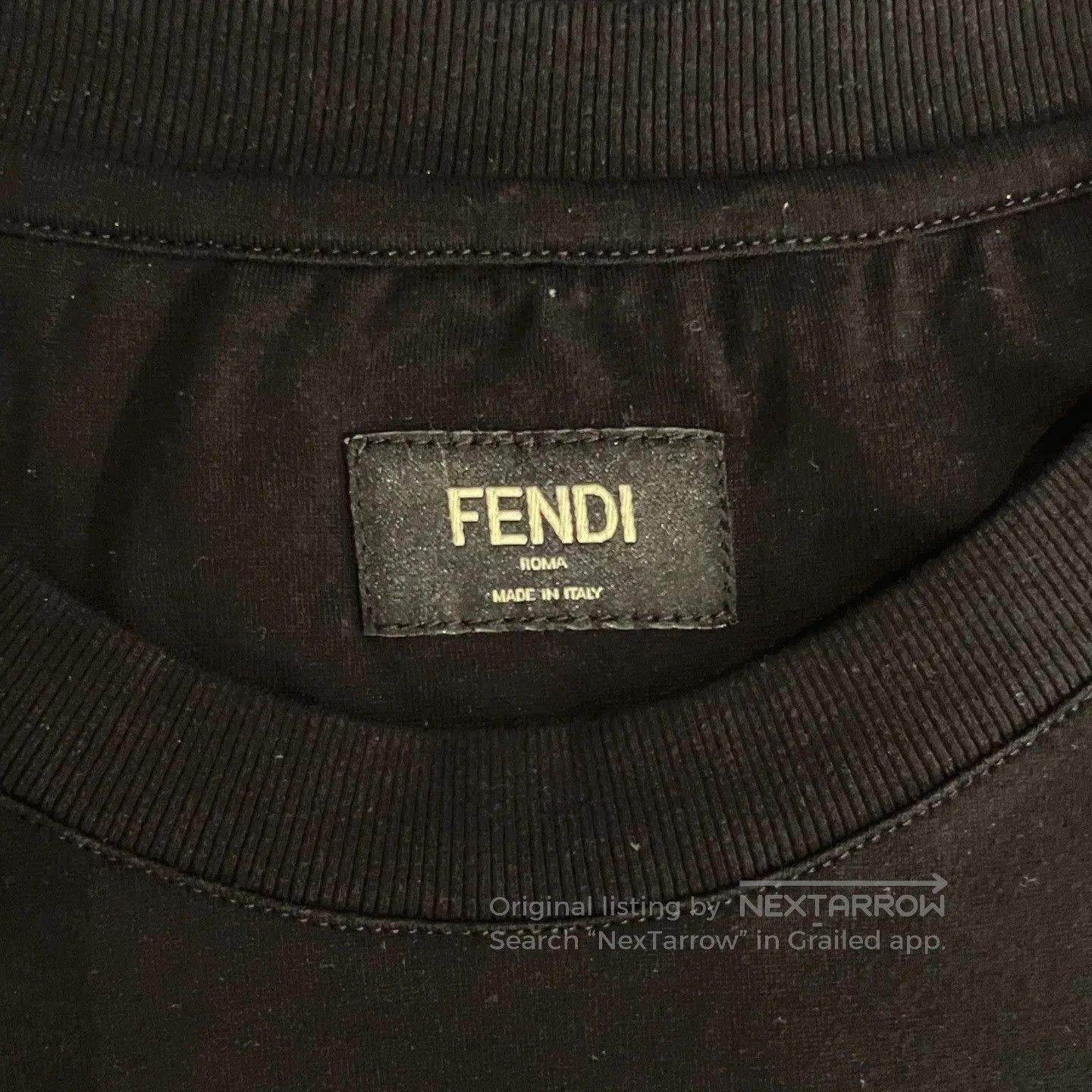 Fendi FENDI Black Short Sleeve T-Shirt. Size US M / EU 48-50 / 2 - 6 Thumbnail
