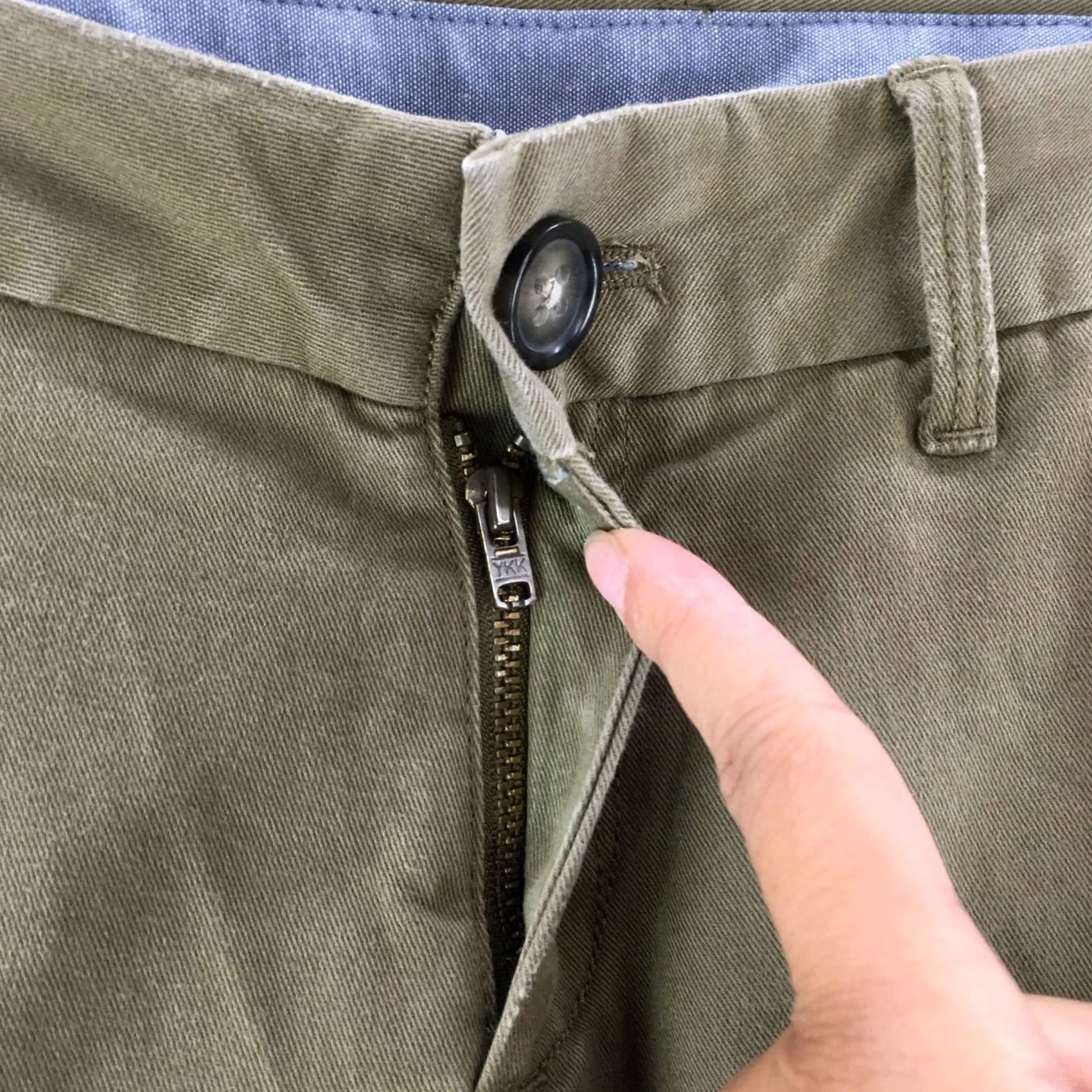 Banana Republic Banana Republic Stretch Wide-Leg Weekend Chino Pants Womens 4 Green Zip Regular Length Inseam 31.5in Classic Comfort Pockets Satin? (not allowed) Size 27" / US 4 / IT 40 - 4 Thumbnail