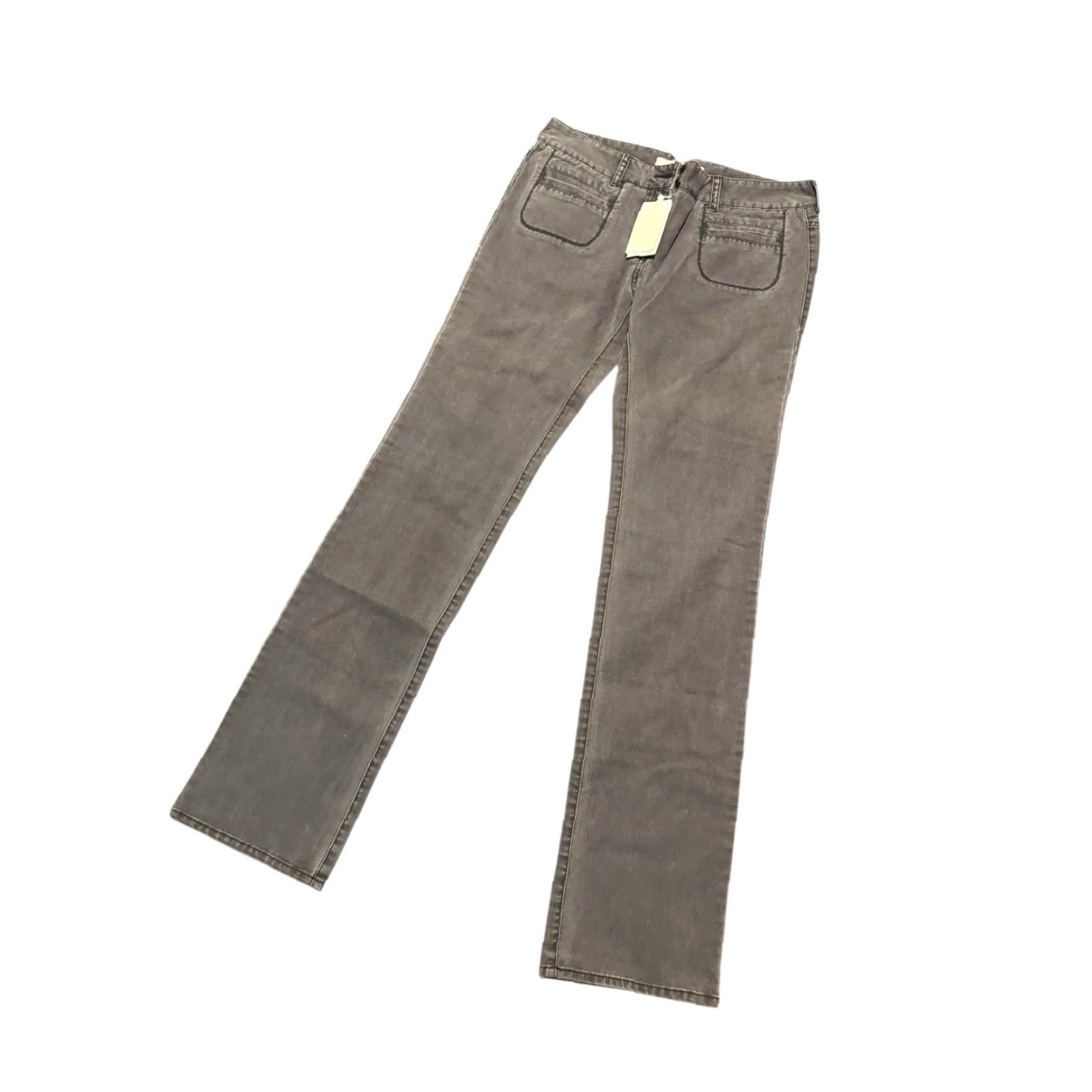 3.1 Phillip Lim 3.1 Phillip Lim Grey Embroidered Feather Pants Women’s Size 8 Utility Trousers Size 30" / US 8 / IT 44 - 3 Thumbnail