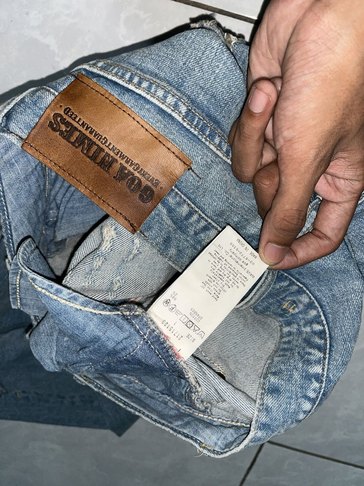 GOA GOA Nimes Distreseed Denim Selvedge Japanese Brand Size 27" / US 4 / IT 40 - 12 Thumbnail