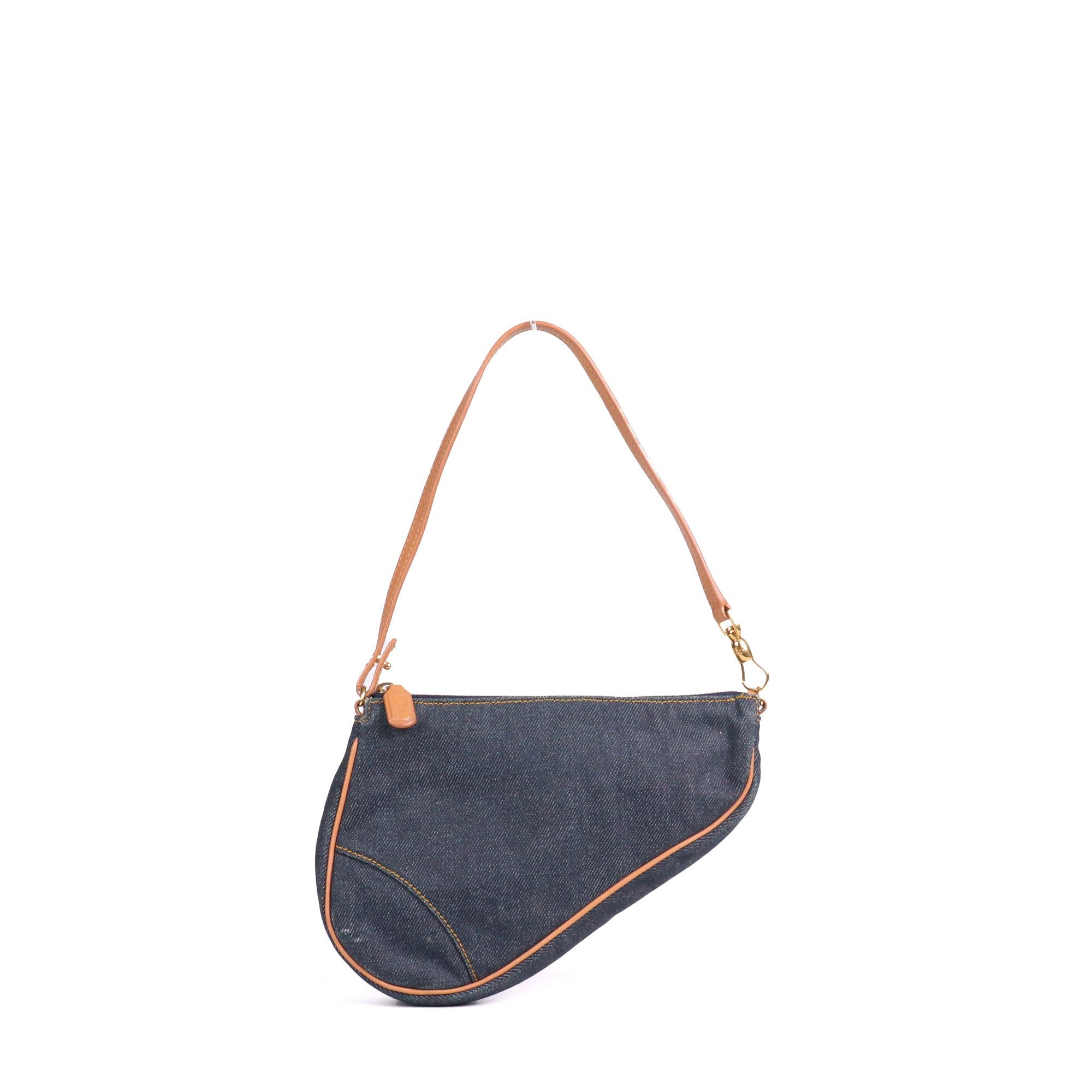 Dior DIOR - Dior Saddle small denim shoulder bag Size ONE SIZE - 1 Thumbnail