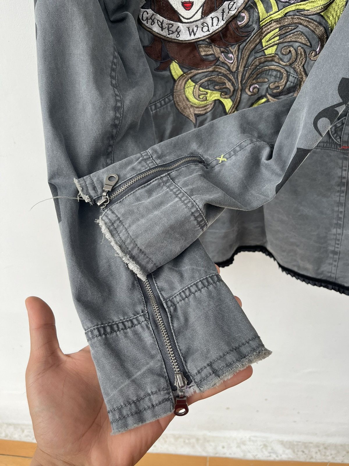 14th Addiction × If Six Was Nine × KMRii Gg&Bg Sukajan Embroidered Skull Jacket Size US XS / EU 42 / 0 - 7 Thumbnail