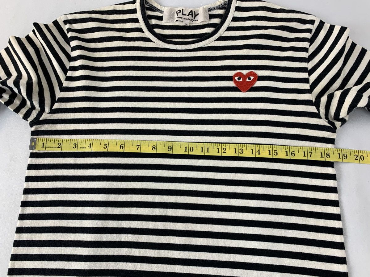 Comme des Garcons PLAY Comme Des Garcon Play Striped Longsleeve Tee Tshirt Size M / US 6-8 / IT 42-44 - 8 Thumbnail