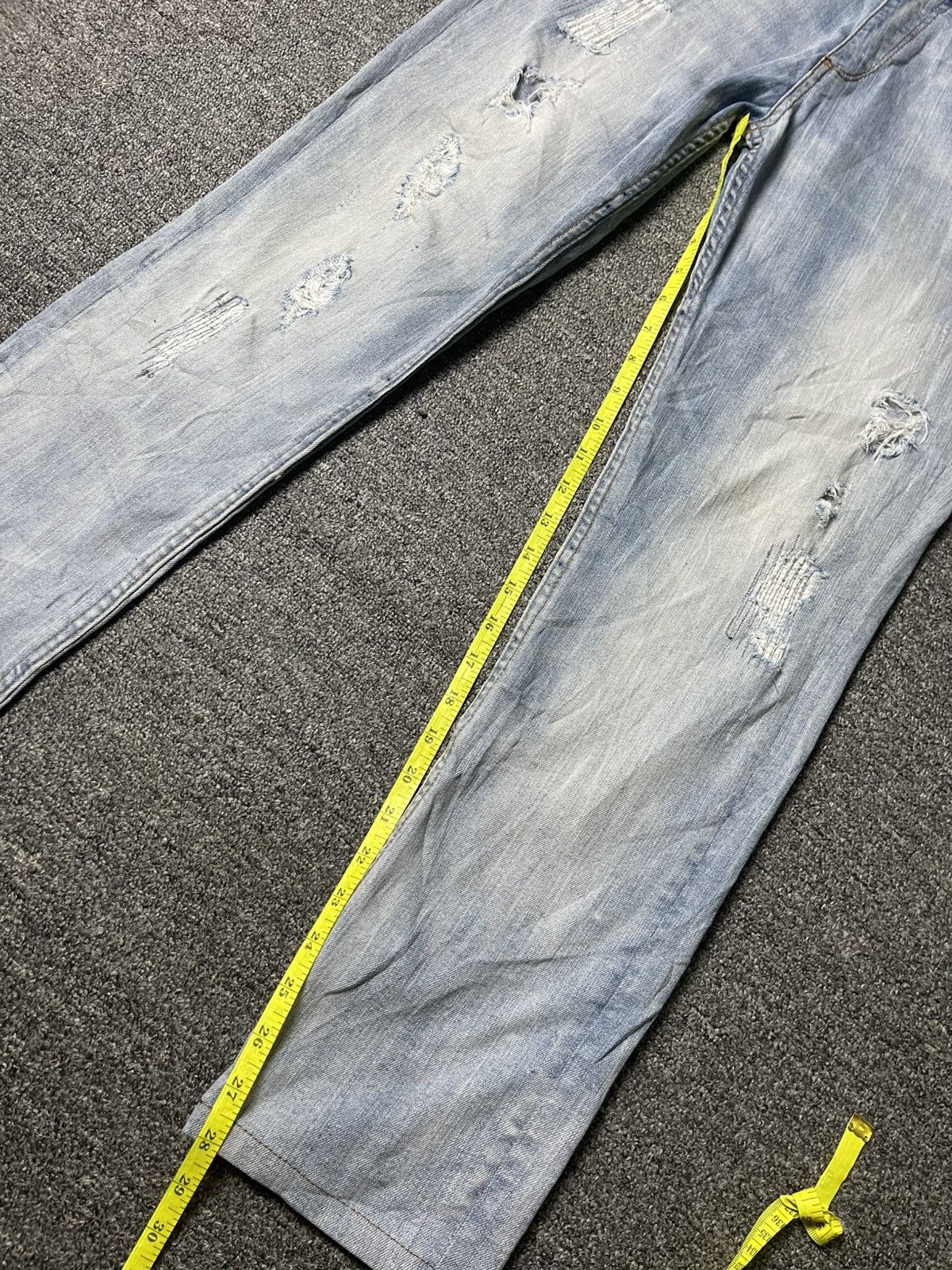 Japanese Brand × Vintage × semanticdesign Vintage SEMANTIC DESIGN Ripped Jeans (91) Size US 30 / EU 46 - 6 Thumbnail