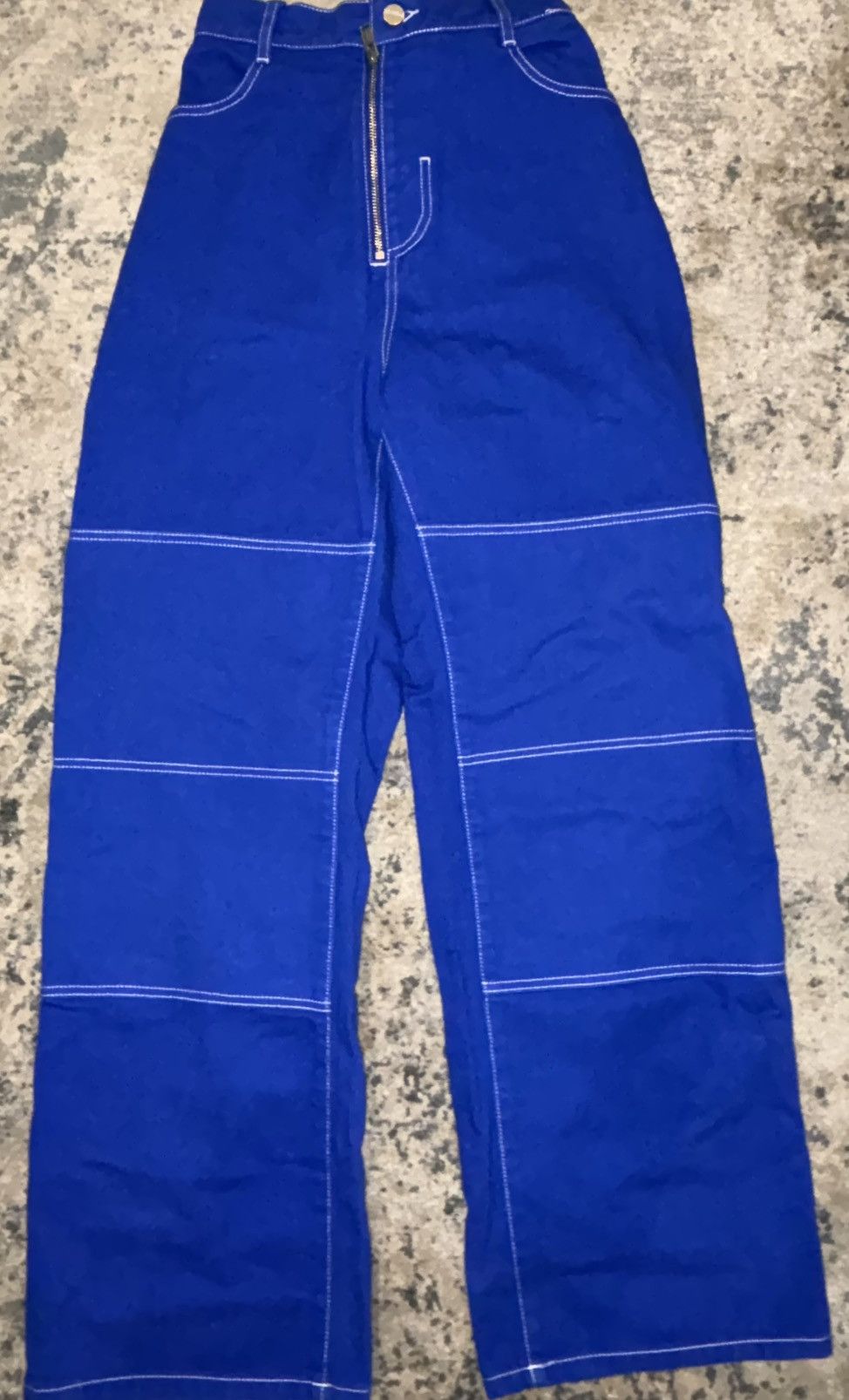 Dion Lee Dion Lee Blue Denim Work Pants – Structured Tailoring Size 27" / US 4 / IT 40 - 1 Thumbnail