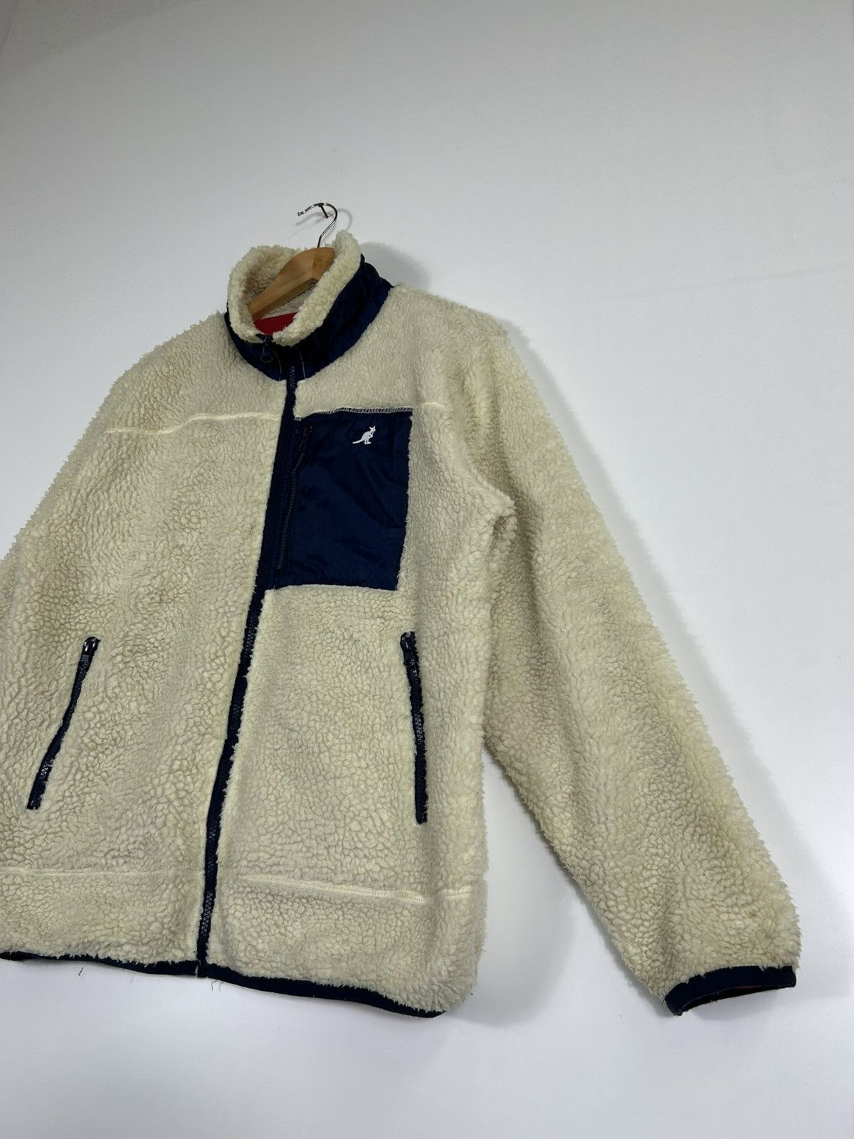 Vintage ⚡️Vintage Kangol Fleece Deep Pile Zipper Jacket Size US M / EU 48-50 / 2 - 3 Thumbnail