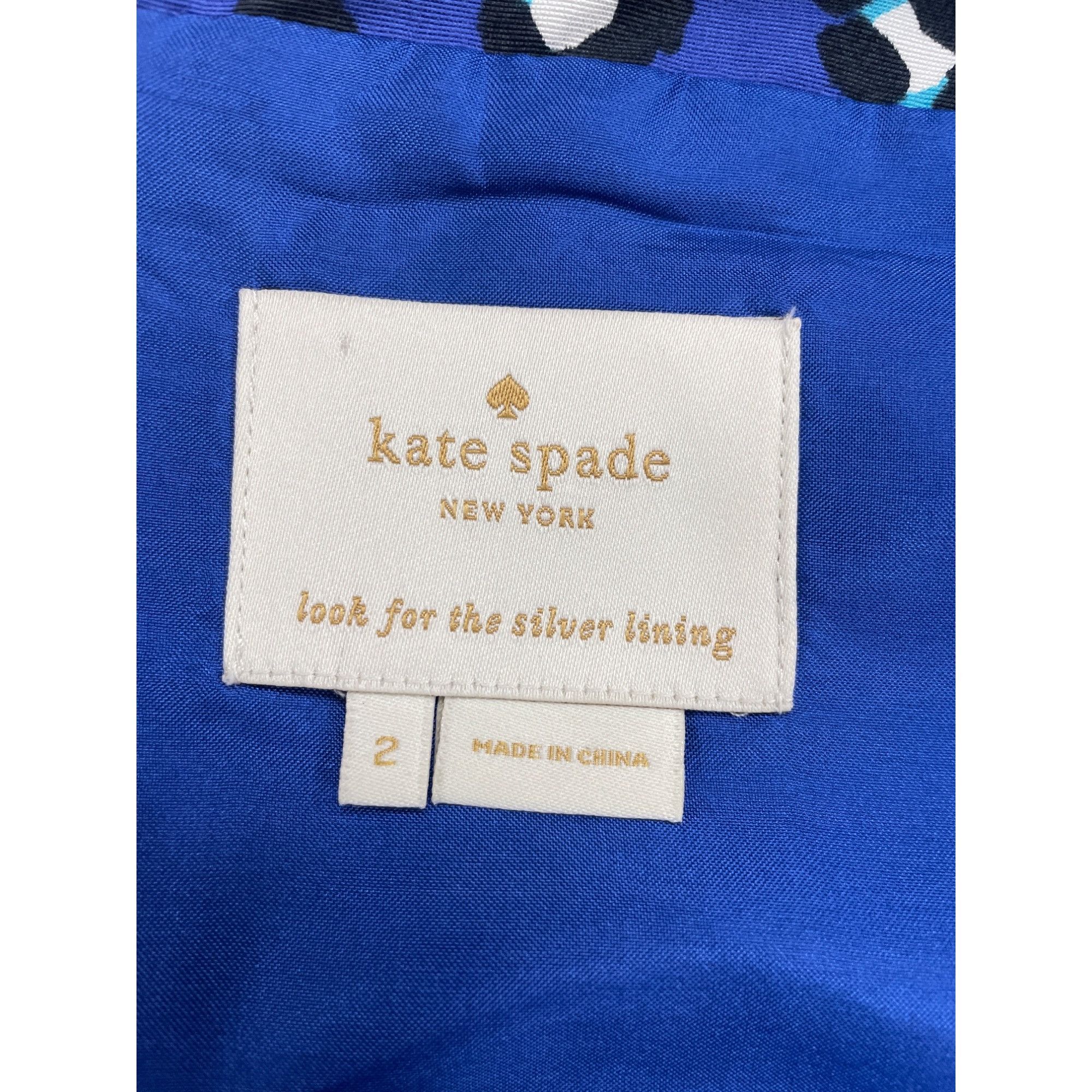 Kate Spade Kate Spade Women's Purple Dress with geometric design Size 2 Size XS / US 0-2 / IT 36-38 - 3 Thumbnail