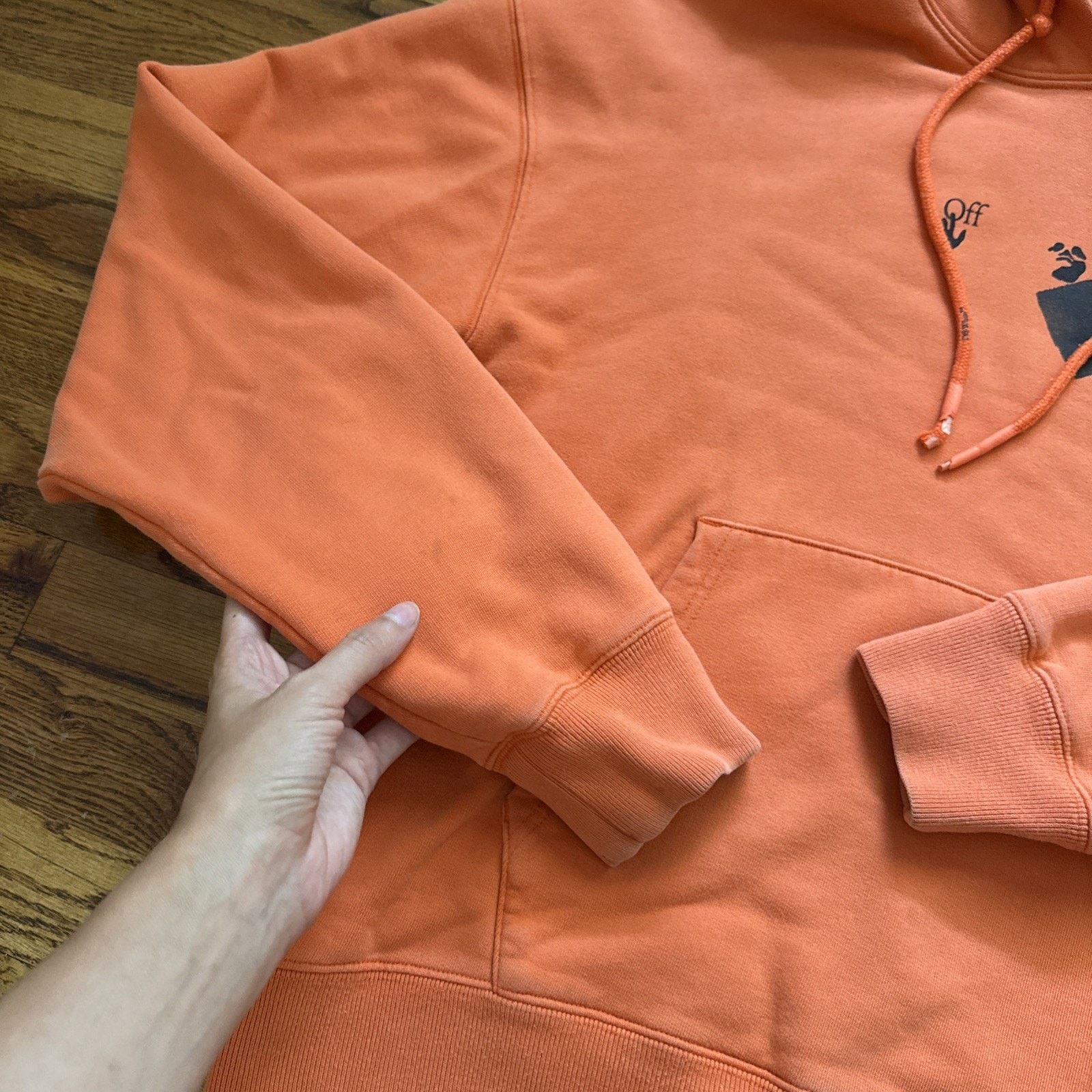 Off-White Off-white Jumbo Marker Over Orange Hoodie Mens Size M C9 Size US M / EU 48-50 / 2 - 5 Thumbnail