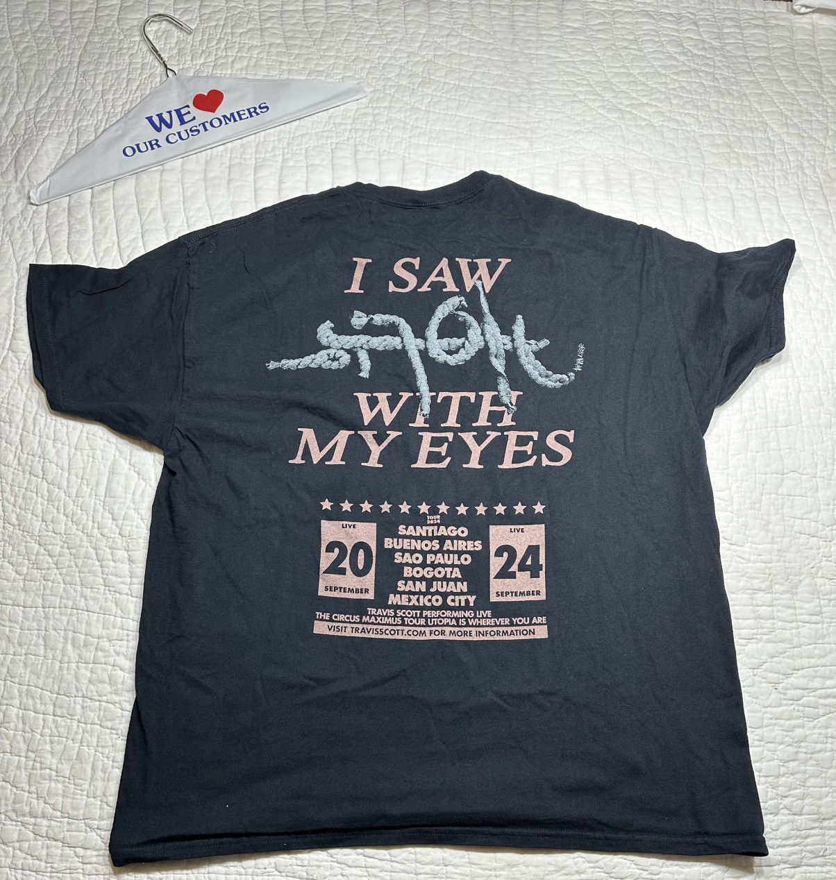 Travis Scott Travis Scott South America Exclusive My Eyes Tee/ Large Size US L / EU 52-54 / 3 - 2 Thumbnail