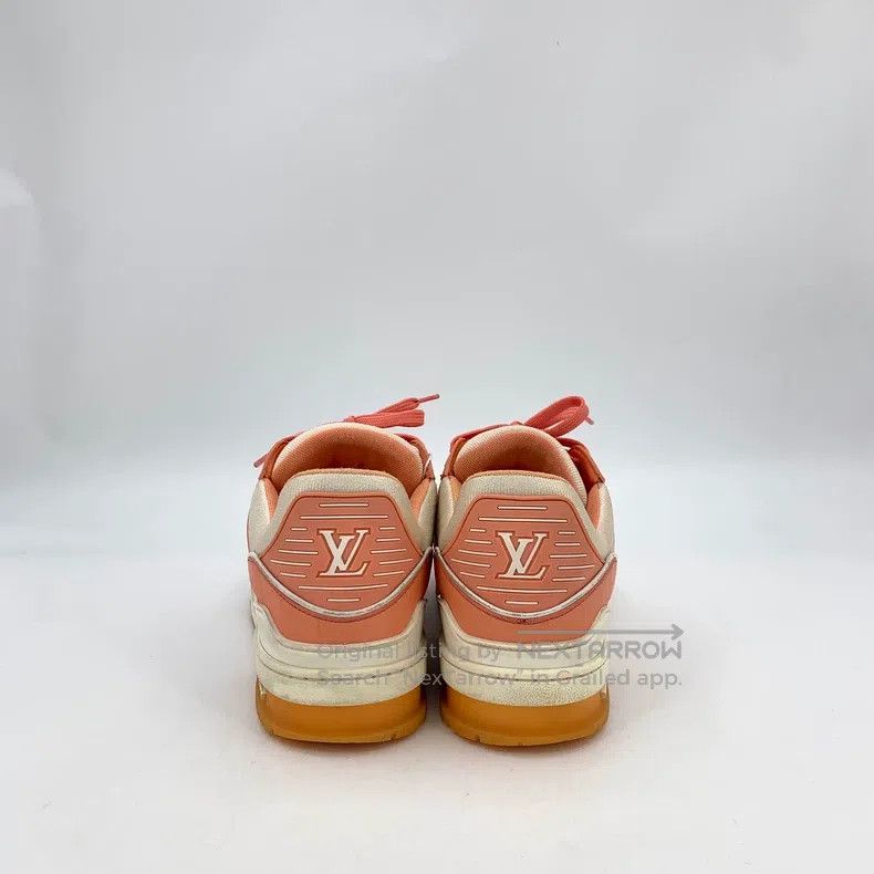Louis Vuitton Louis Vuitton Trainer Orange logo Embossed Lace Up Casual Size US 7.5 / EU 40-41 - 4 Thumbnail
