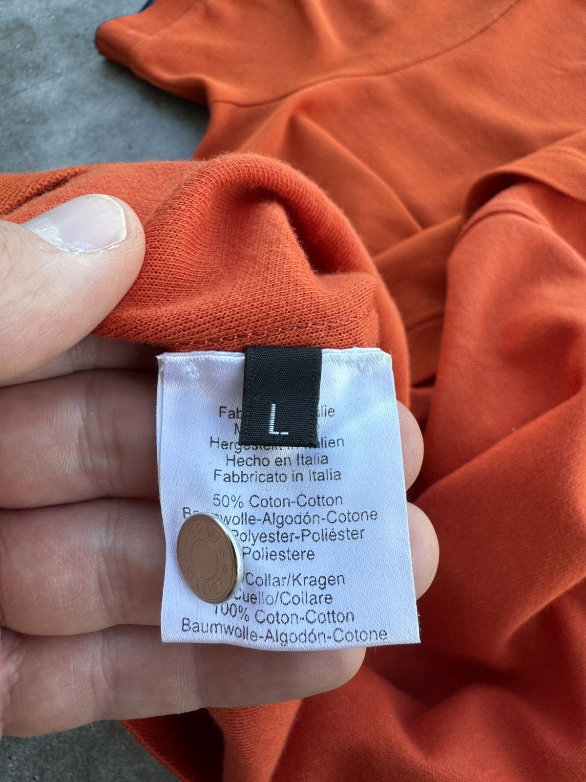 Designer × Hermes Rare Hermes Sellier Polo T-Shirt archive rare Size US L / EU 52-54 / 3 - 6 Thumbnail