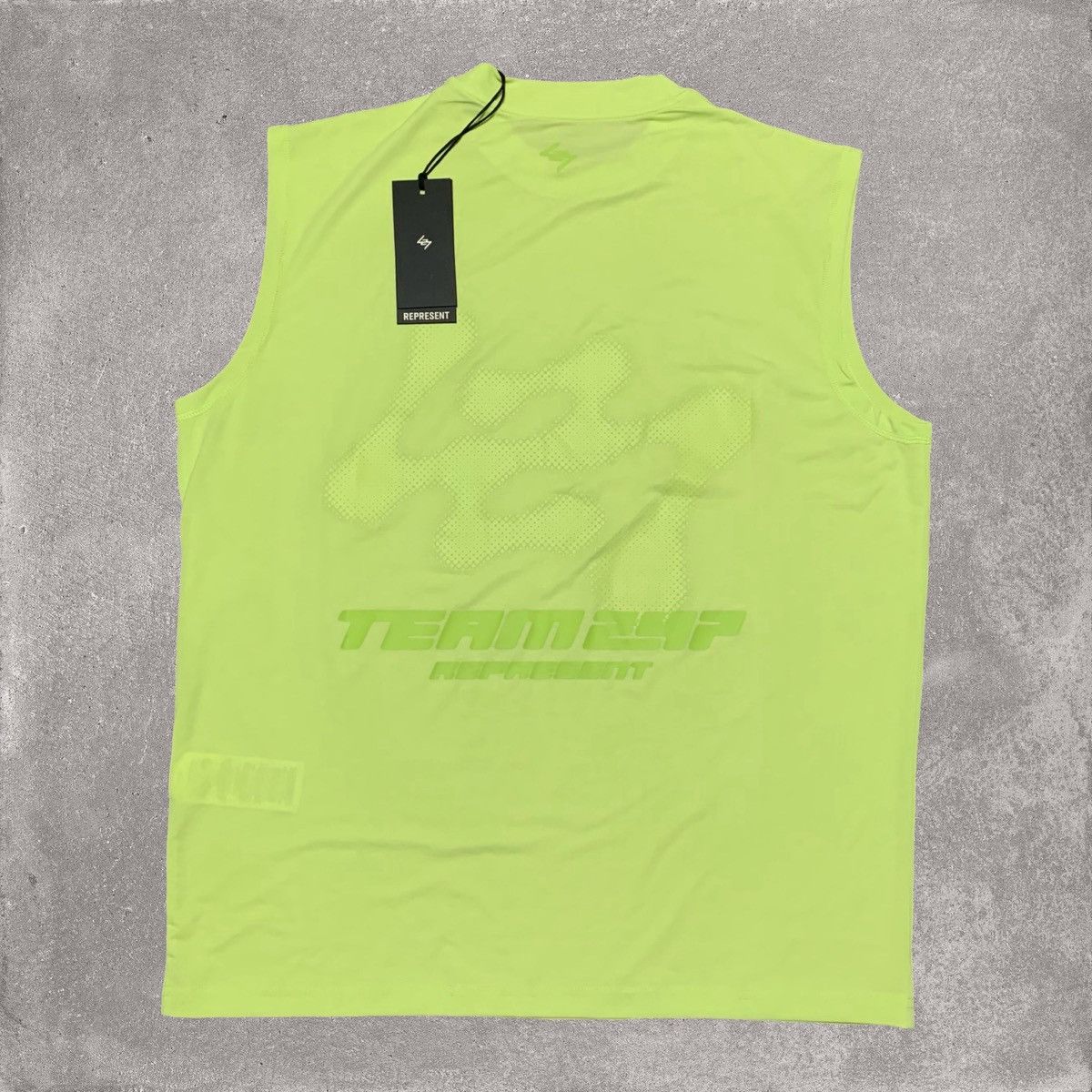 Represent Clo. Represent Small 247 Future Terrains Tank Shadow Lime Green Size US S / EU 44-46 / 1 - 1 Thumbnail