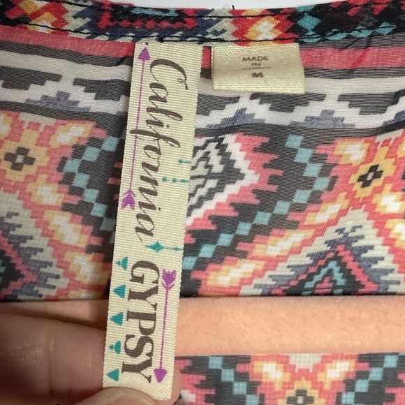 Other California Gypsy Boho Sheer Open Front Kimono Medium Size M / US 6-8 / IT 42-44 - 3 Thumbnail