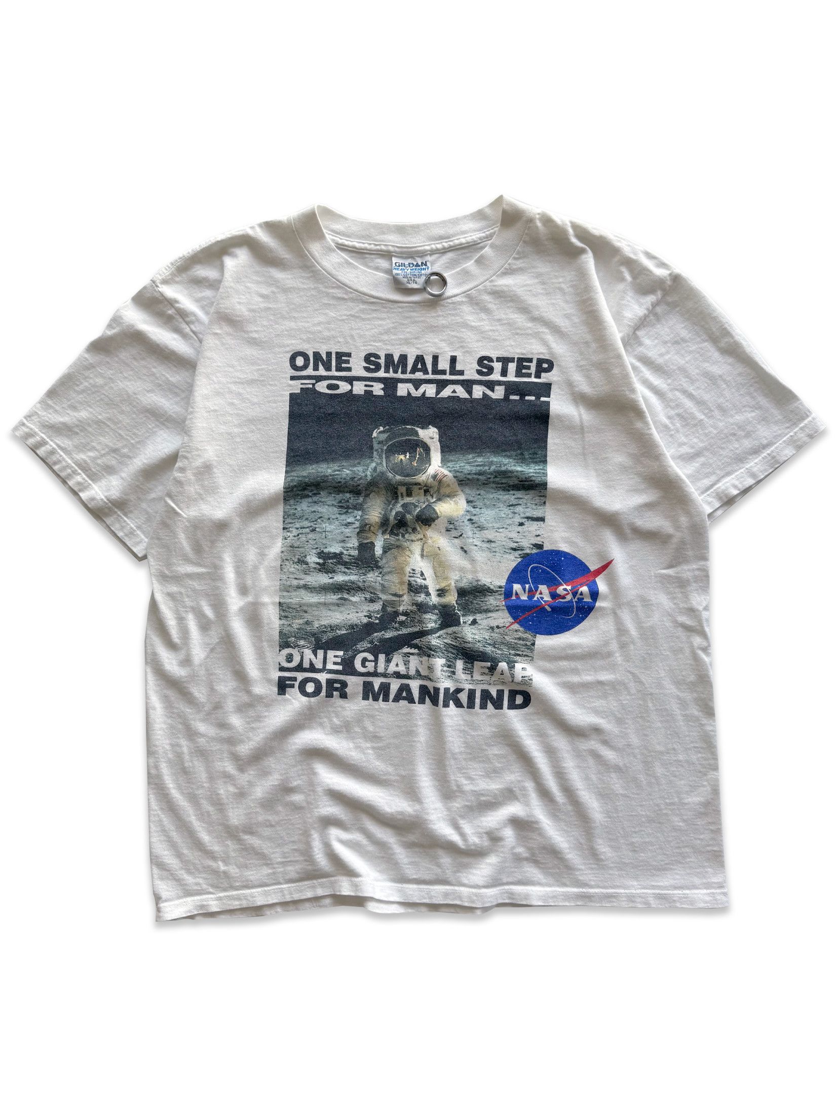 Vintage 1994 Vintage NASA Apollo 11 Neil Armstrong Quote Tee Size US XL / EU 56 / 4 - 1 Thumbnail