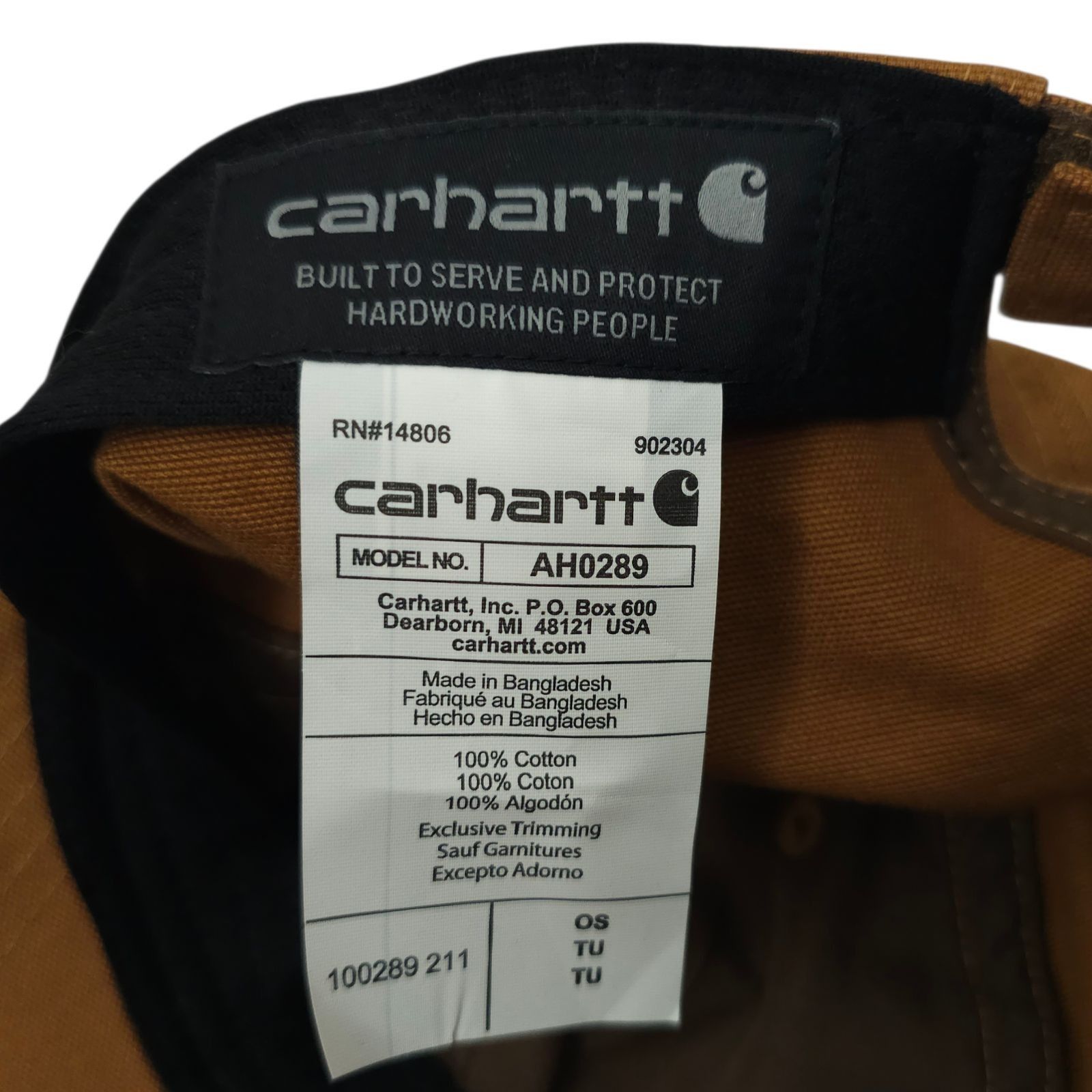 Carhartt Carhartt Odessa Canvas Strapback Cap Hat Cotton Leatherette Size ONE SIZE - 7 Thumbnail