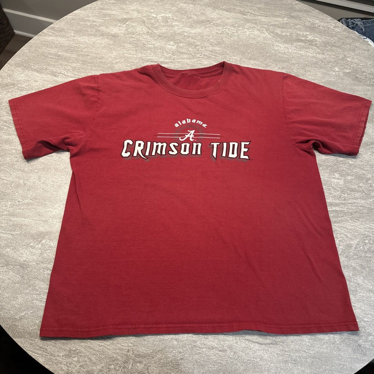 NCAA × Vintage Vintage 90s Alabama Crimson Tide Spellout Shirt XL Red Size US XL / EU 56 / 4 - 1 Thumbnail
