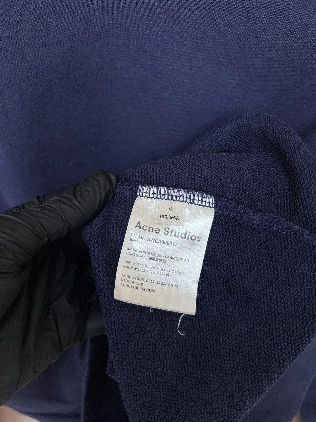 Acne Studios Acne Studios Sweatshirt Mens Size M Navy Crew Neck Sweater Size US M / EU 48-50 / 2 - 10 Thumbnail