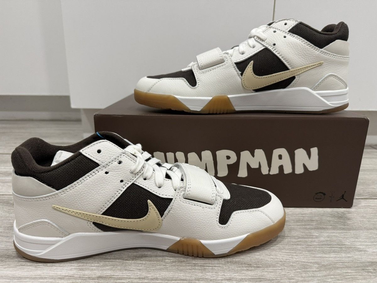 Jordan Brand × Travis Scott Travis Scott Jordan Jumpman Jack Sail Muslin Dark Mocha 12 Size US 12 / EU 45 - 2 Thumbnail