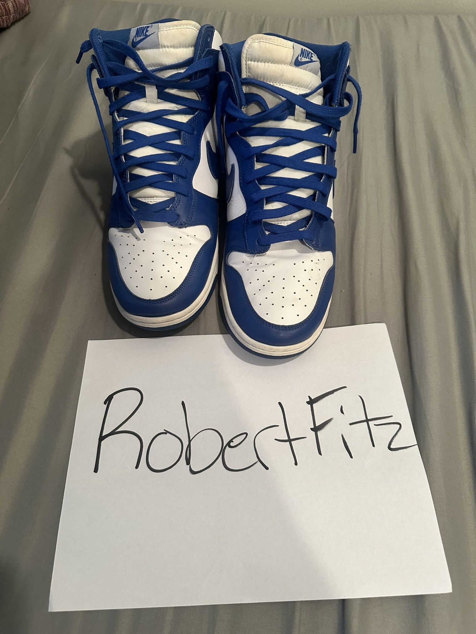 Jordan Brand Size 14 - Nike Dunk High Game Royal 2021 Size US 14 / EU 47 - 2 Thumbnail