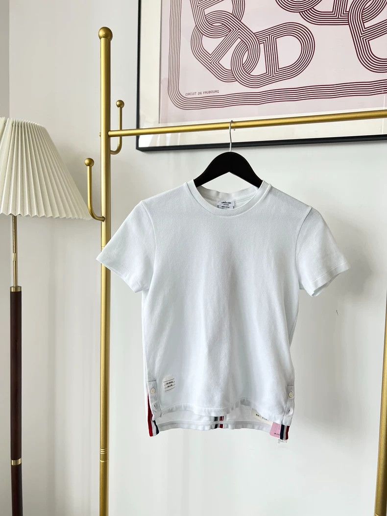 Thom Browne Thom Browne Cotton round neck short sleeves Size XS / US 0-2 / IT 36-38 - 1 Thumbnail