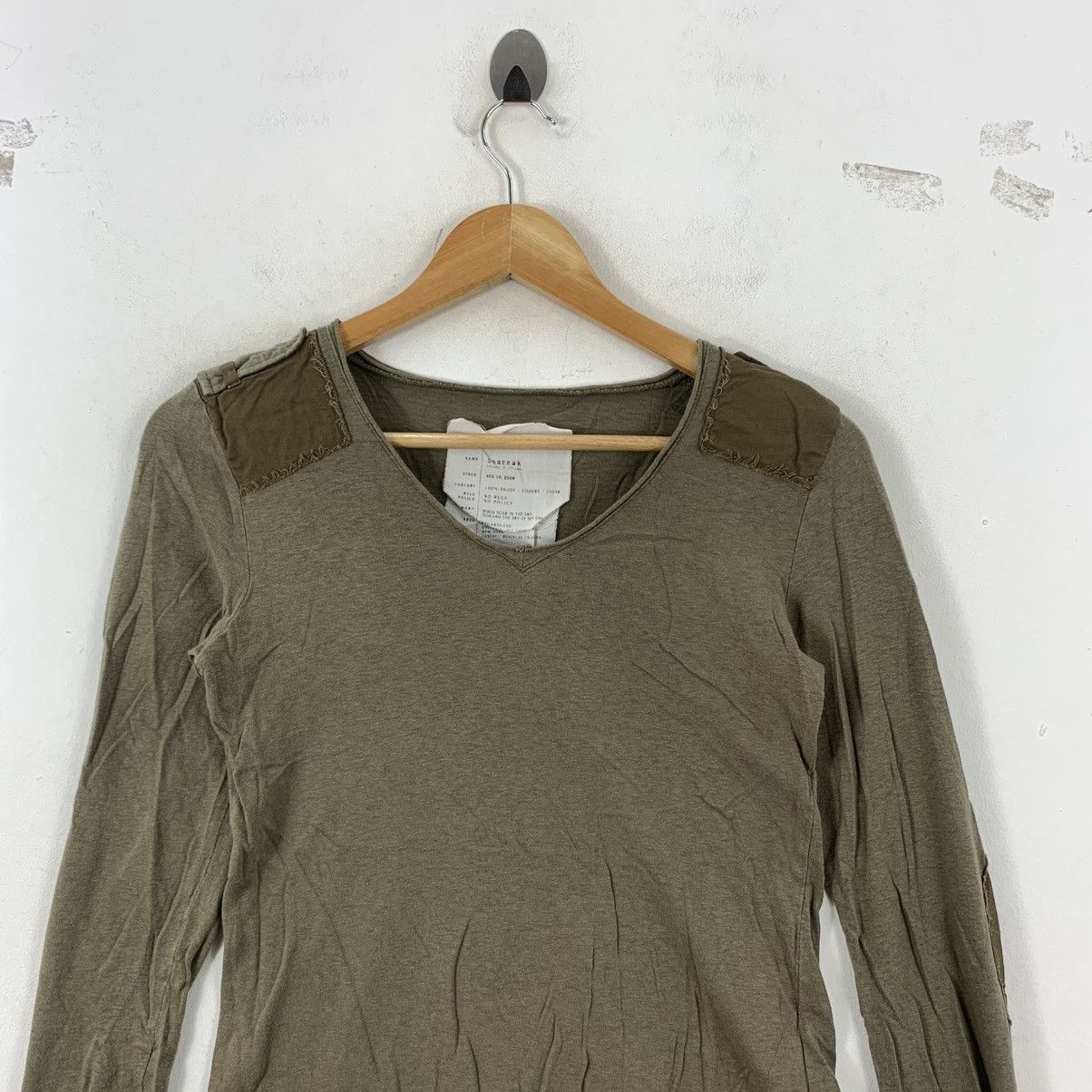 Japanese Brand SOAREAK Patchwork Japanese Brand Shoulder Patch Tshirt Size US S / EU 44-46 / 1 - 3 Thumbnail
