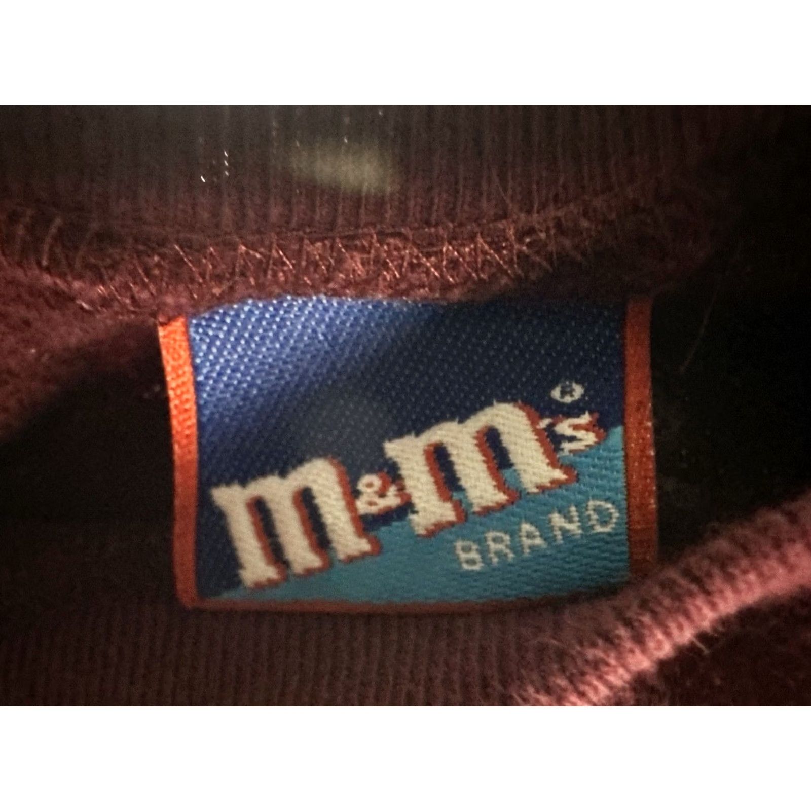 Logo 7 M&M's Embroidered Classic Logo Patch Brown Sweater Womens XL Maroon Crewneck Size XL / US 12-14 / IT 48-50 - 6 Thumbnail