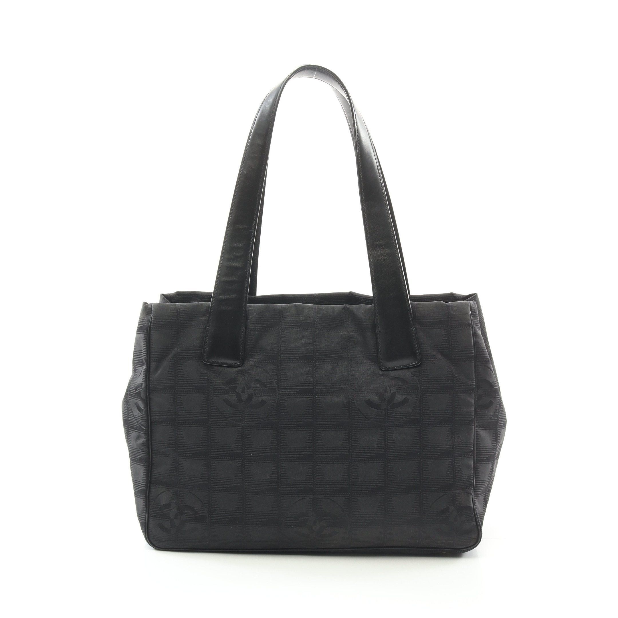 Chanel Chanel New Travel Line Pm Handbag Tote Bag Nylon Canvas Leather Black Gold Hardware Size ONE SIZE - 1 Thumbnail