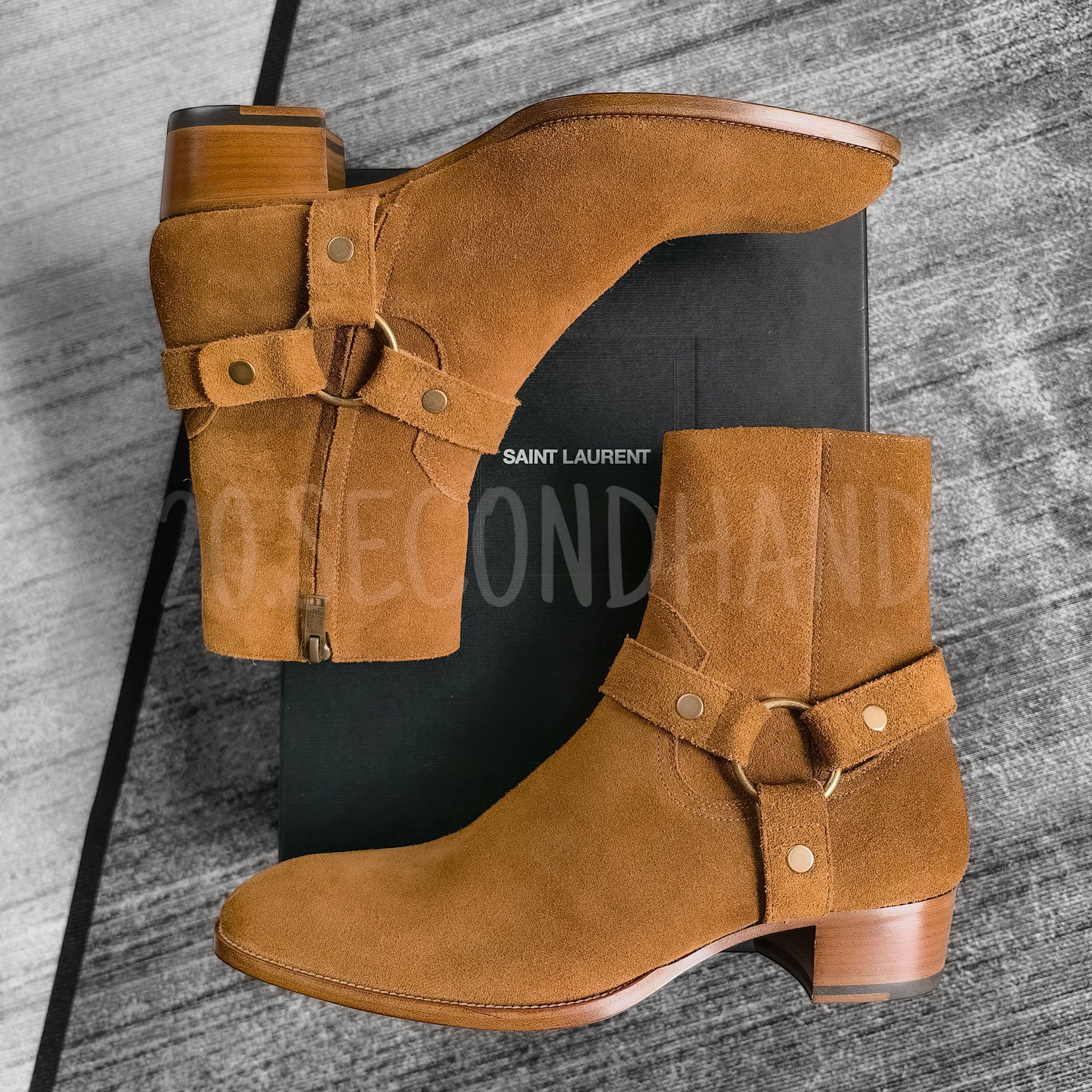 Saint Laurent Paris Saint Laurent Paris Wyatt Harness Boots In Suede Size US 10 / EU 43 - 1 Thumbnail