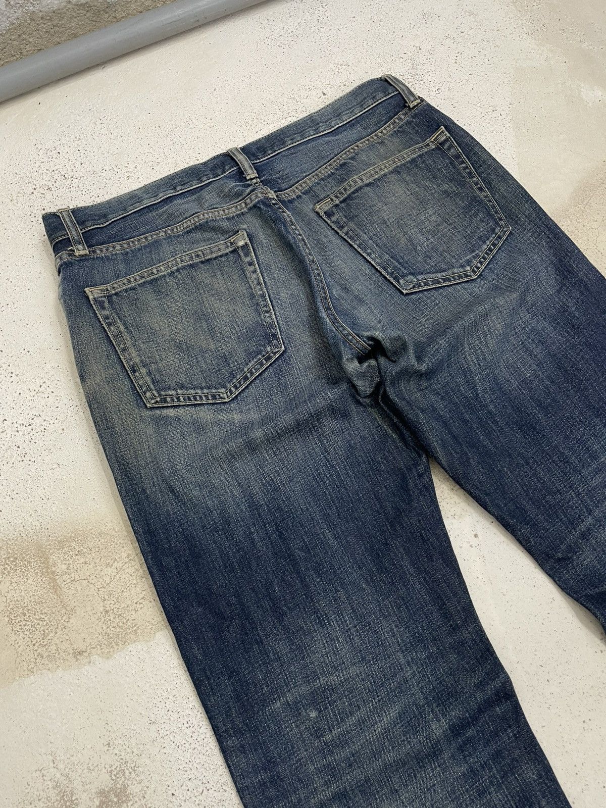 Japanese Brand × Uniqlo Indigo Mudwash Uniqlo Japan Minor Distressed Size US 34 / EU 50 - 10 Thumbnail