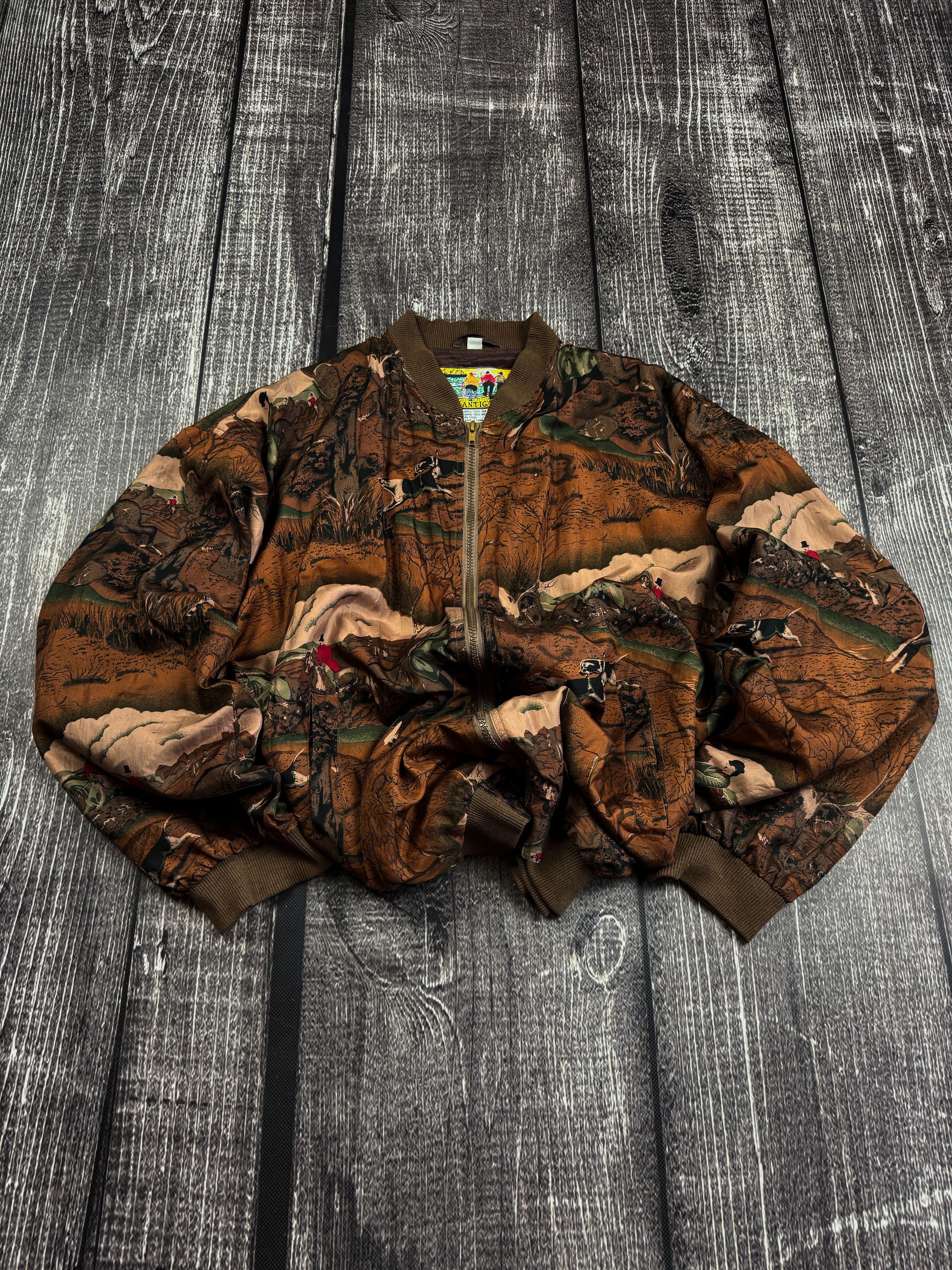 Vintage ITALIAN Kapital Dolce Gabbana Style Silk Bomber Jacket 90s Size US XL / EU 56 / 4 - 1 Thumbnail