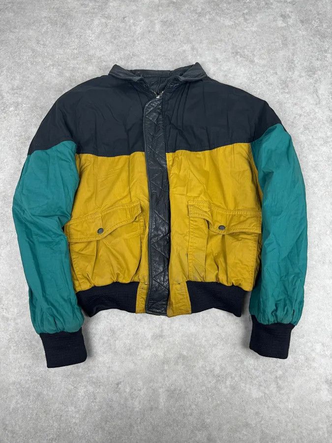 Marithe + Francois Girbaud 1980s Marithé + François Girbaud Black Reversible Leather Bomber Jacket Size US L / EU 52-54 / 3 - 2 Thumbnail