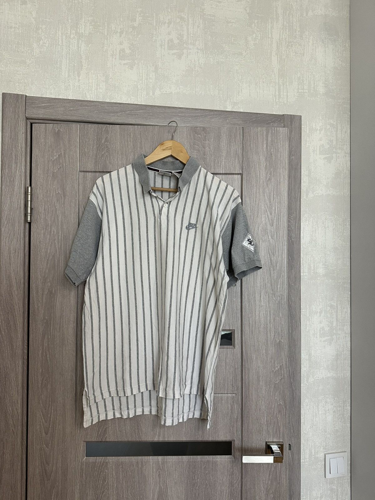 Nike × Vintage 80s Nike Tennis Supreme Court Striped USA Polo T-Shirt Mens Size US L / EU 52-54 / 3 - 1 Thumbnail