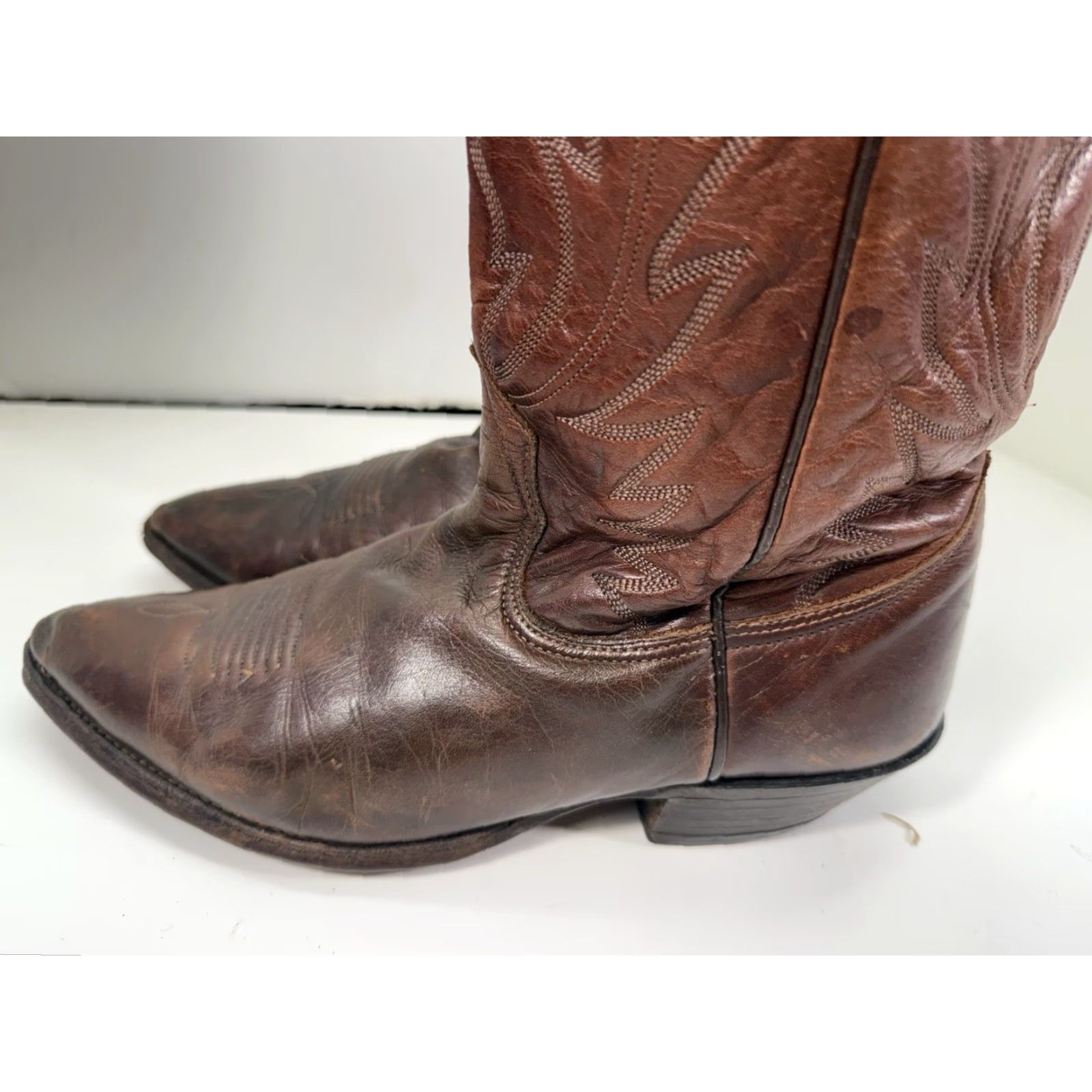 Vintage Nocona Boots Boot Men Size 8 D Brown Leather Western Rodeo Vintage USA Size US 8 / EU 41 - 5 Thumbnail