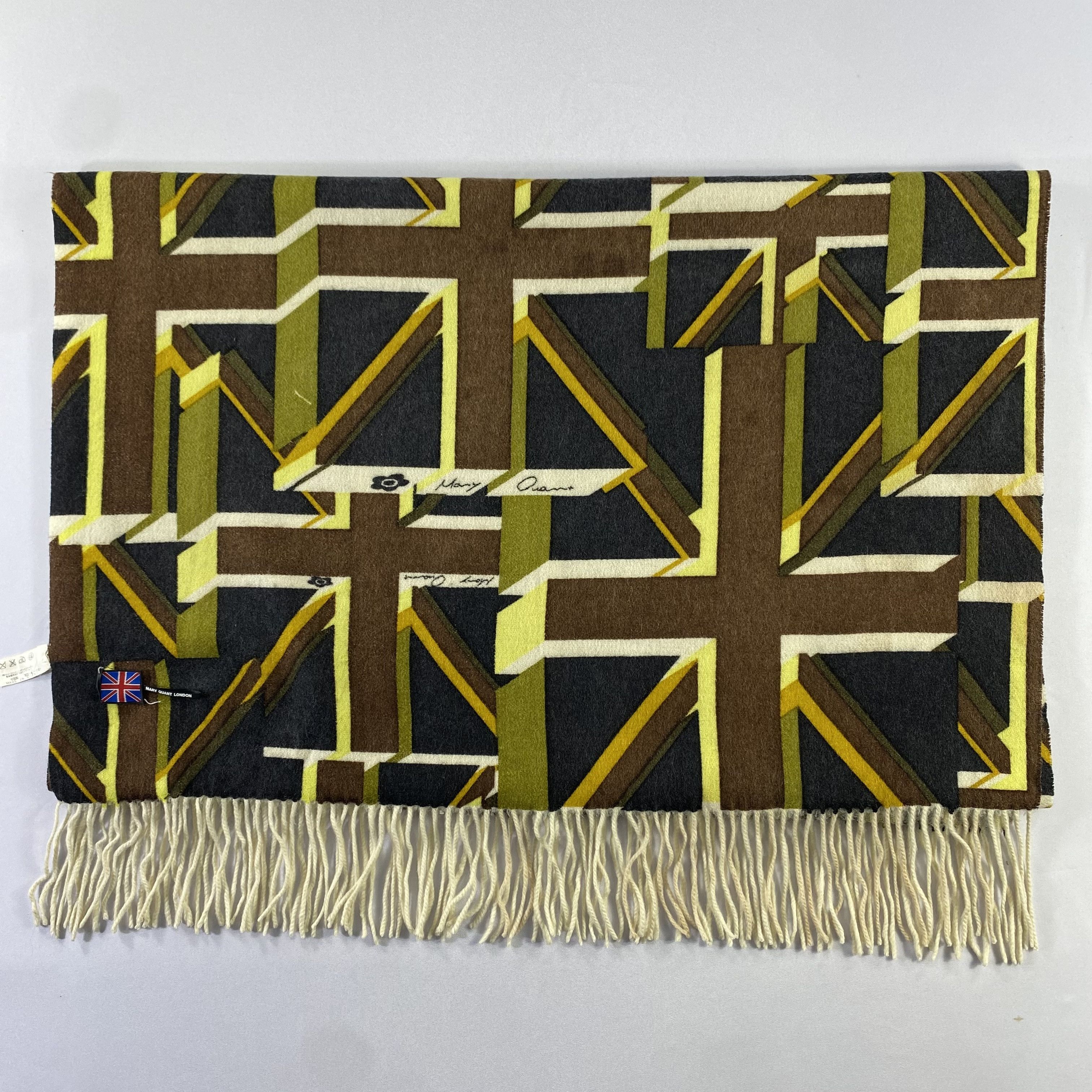 Other Mary Quant London Scarf Big Size Neck Wrap Wool Muffler Size ONE SIZE - 2 Thumbnail