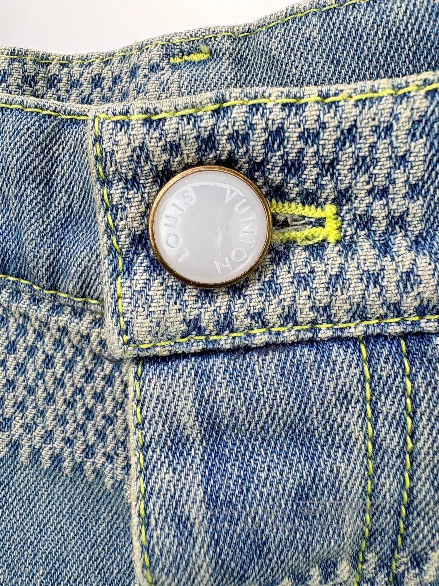 Louis Vuitton Louis Vuitton Checkerboard Denim Shorts. Size 28" / US 6 / IT 42 - 3 Thumbnail