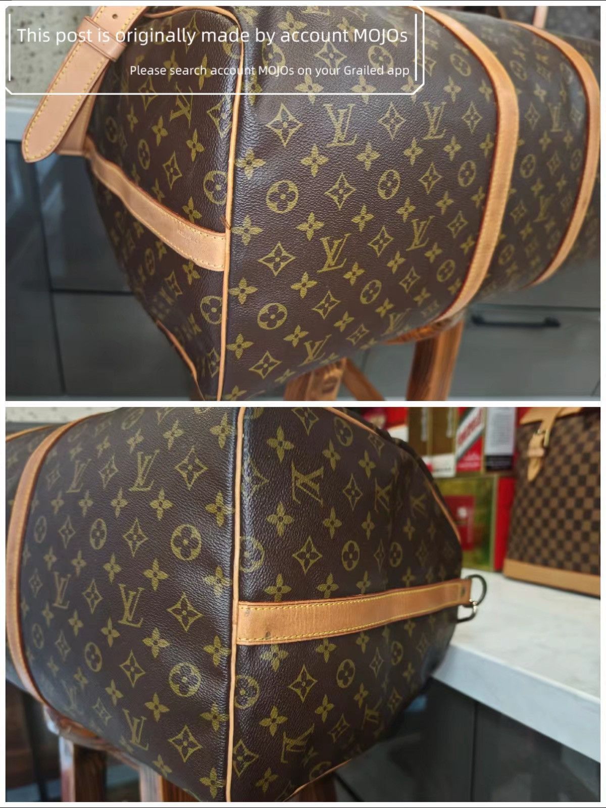 Louis Vuitton Louis Vuitton Keepall 60 Monogram Duffle Bag mojos3371 Size ONE SIZE - 4 Thumbnail