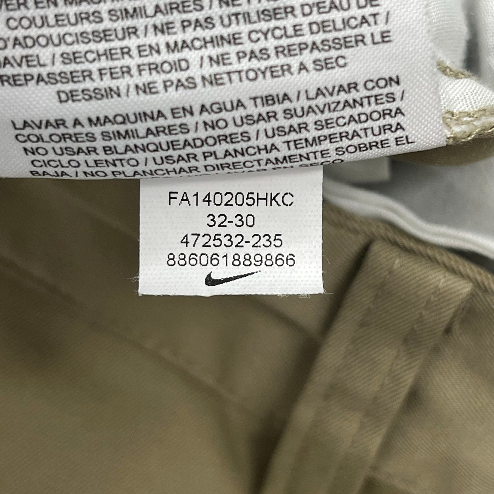 Nike Nike Golf Dri-Fit Tan Khaki Chino Pants 32 Size US 32 / EU 48 - 6 Thumbnail